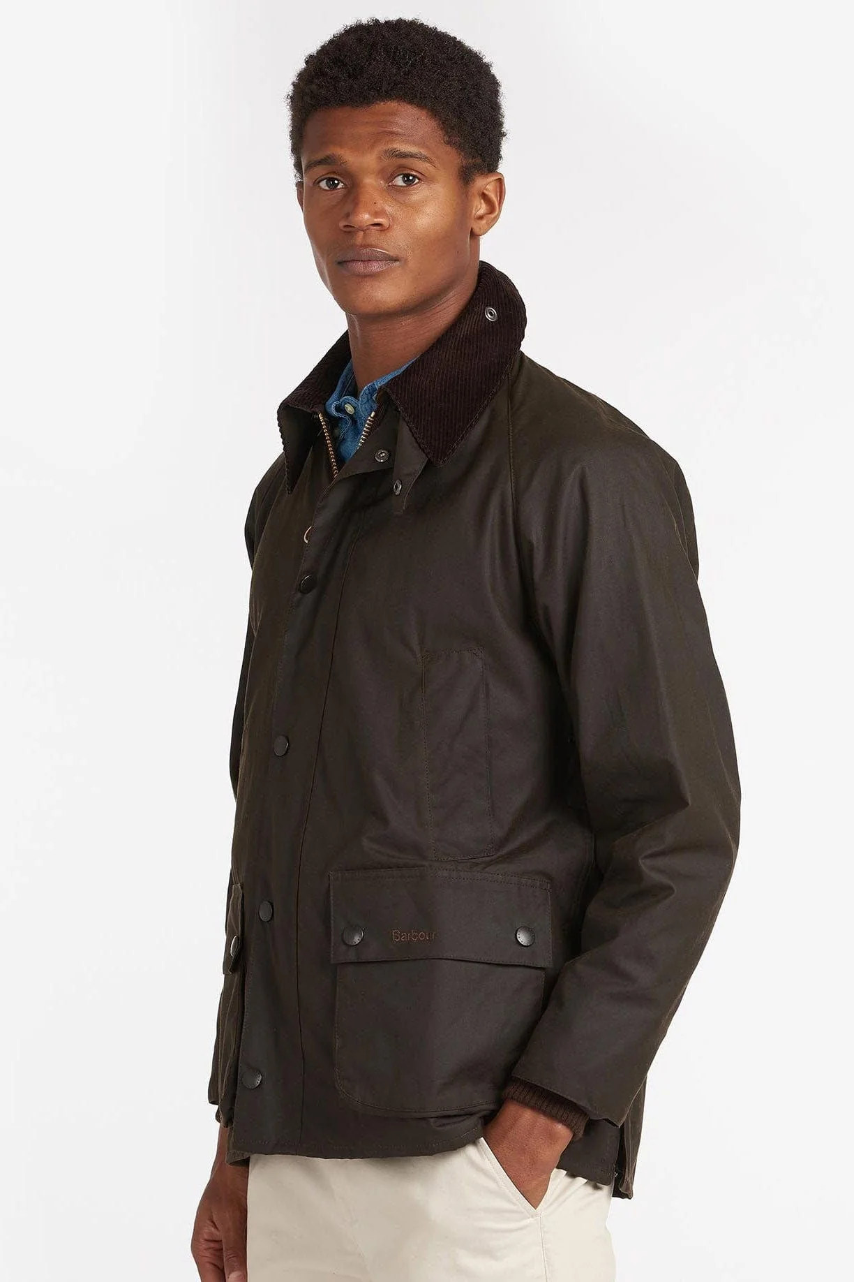 Classic Bedale Wax Jacket - Olive - Image 2