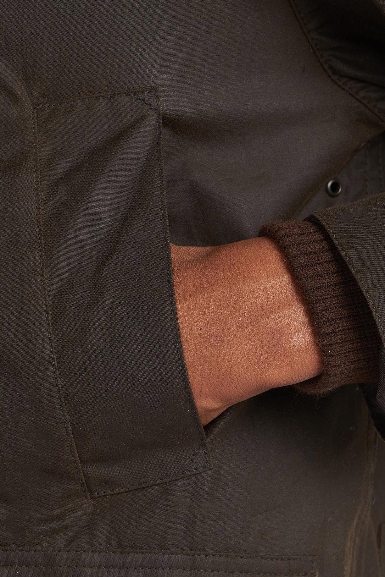 Classic Bedale Wax Jacket - Olive - Image 5