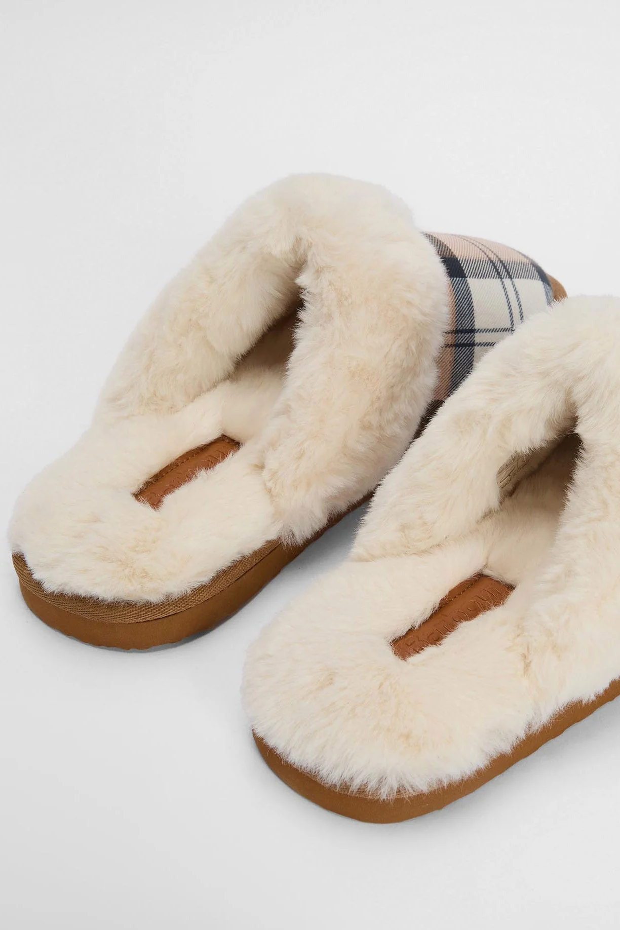 Claudia Tartan Mule Slippers - Hessian Tartan - Image 3