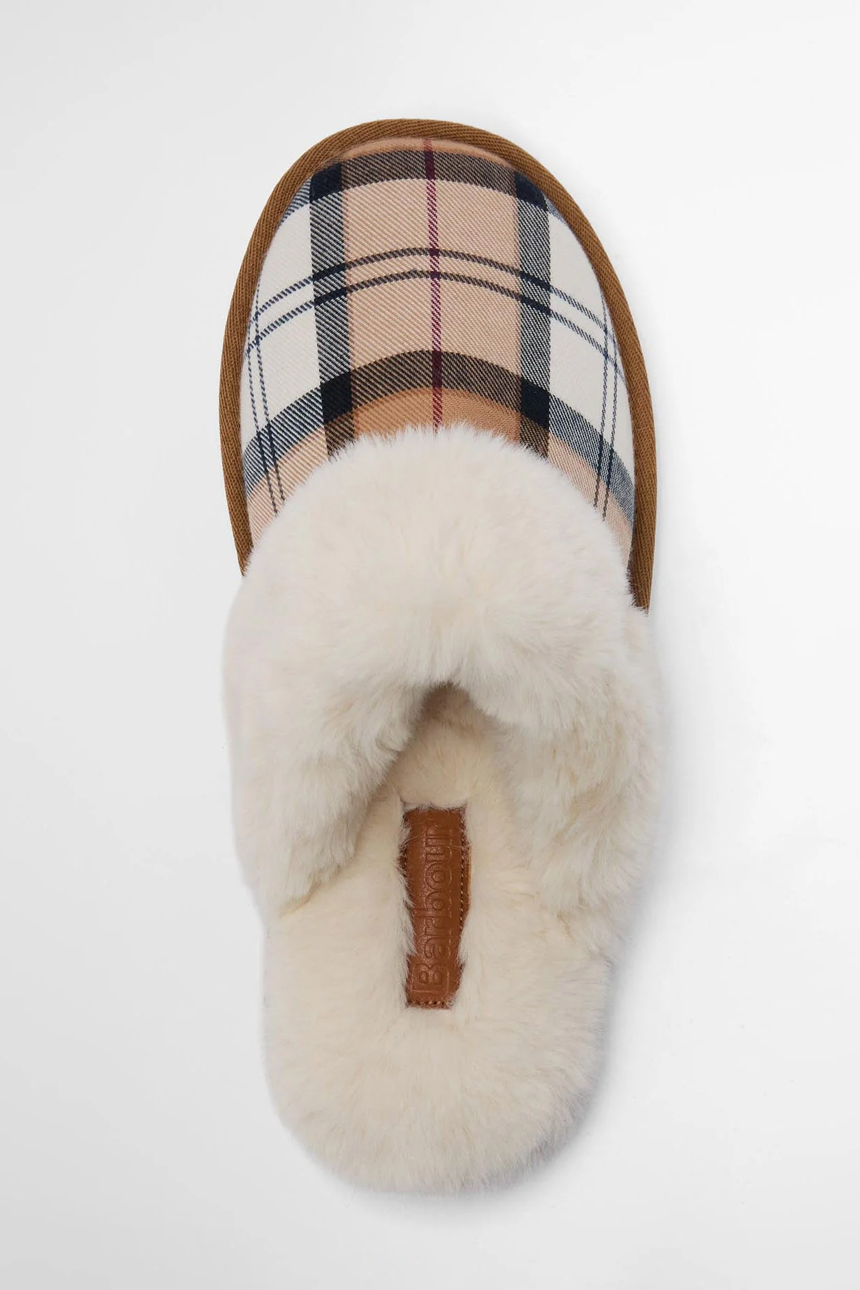 Claudia Tartan Mule Slippers - Hessian Tartan - Image 5