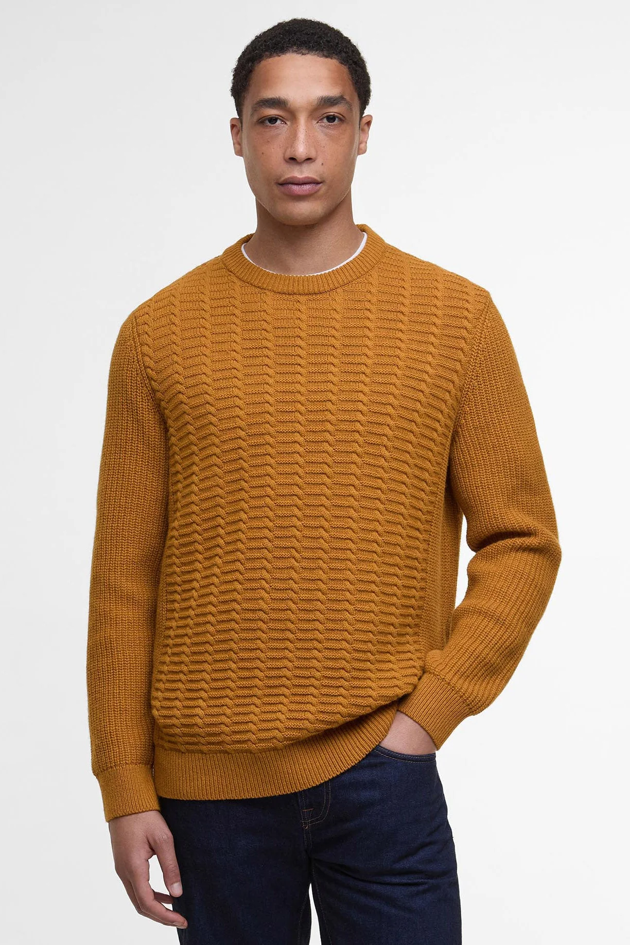 Cleveland Crew Neck Jumper - Copper - Image 2