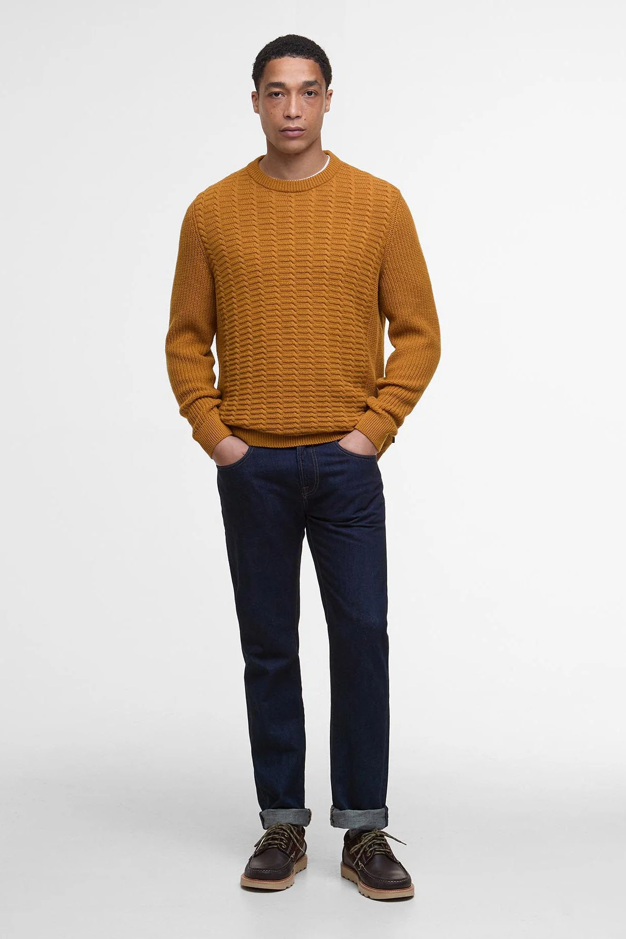 Cleveland Crew Neck Jumper - Copper - Image 6
