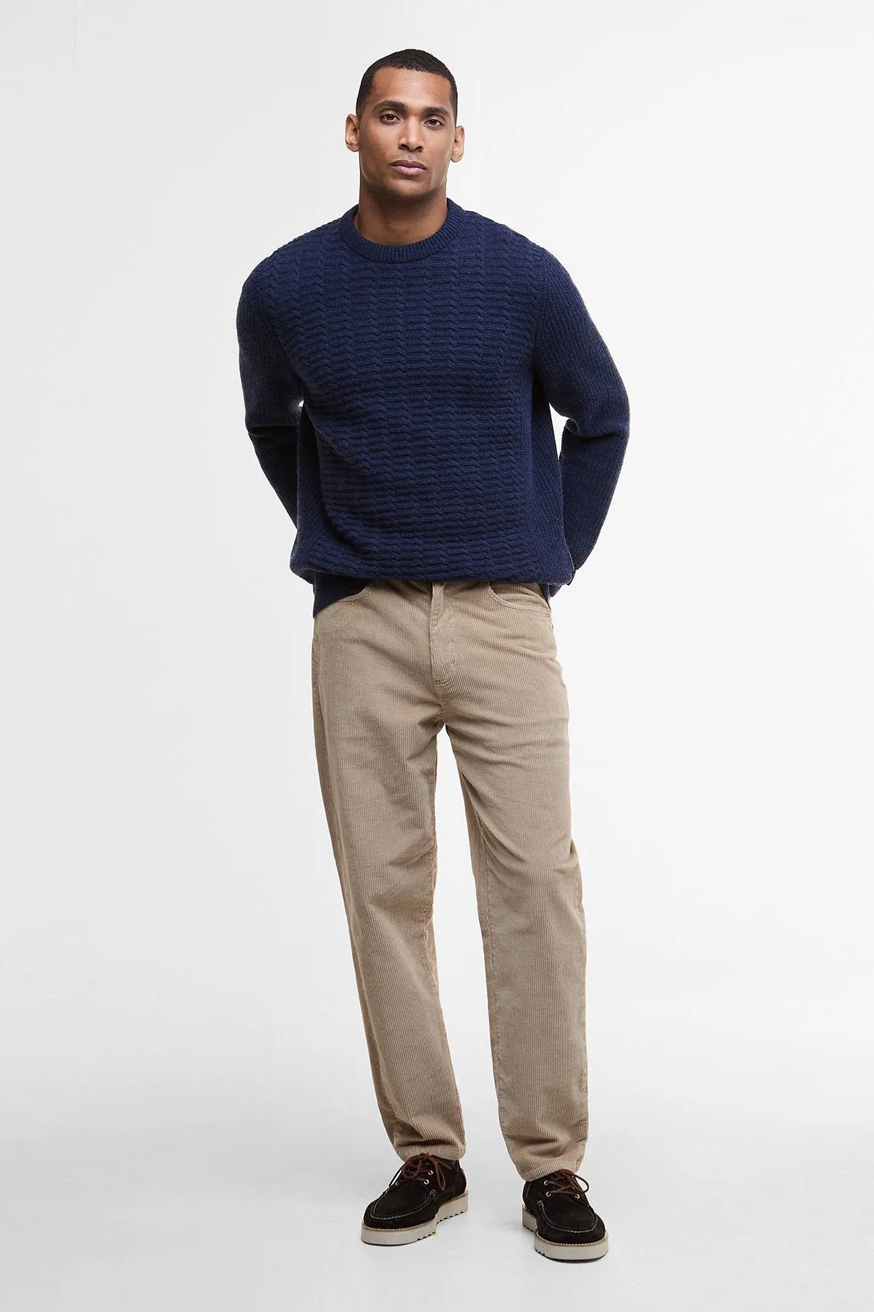Cleveland Crew Neck Jumper - Navy - Image 6