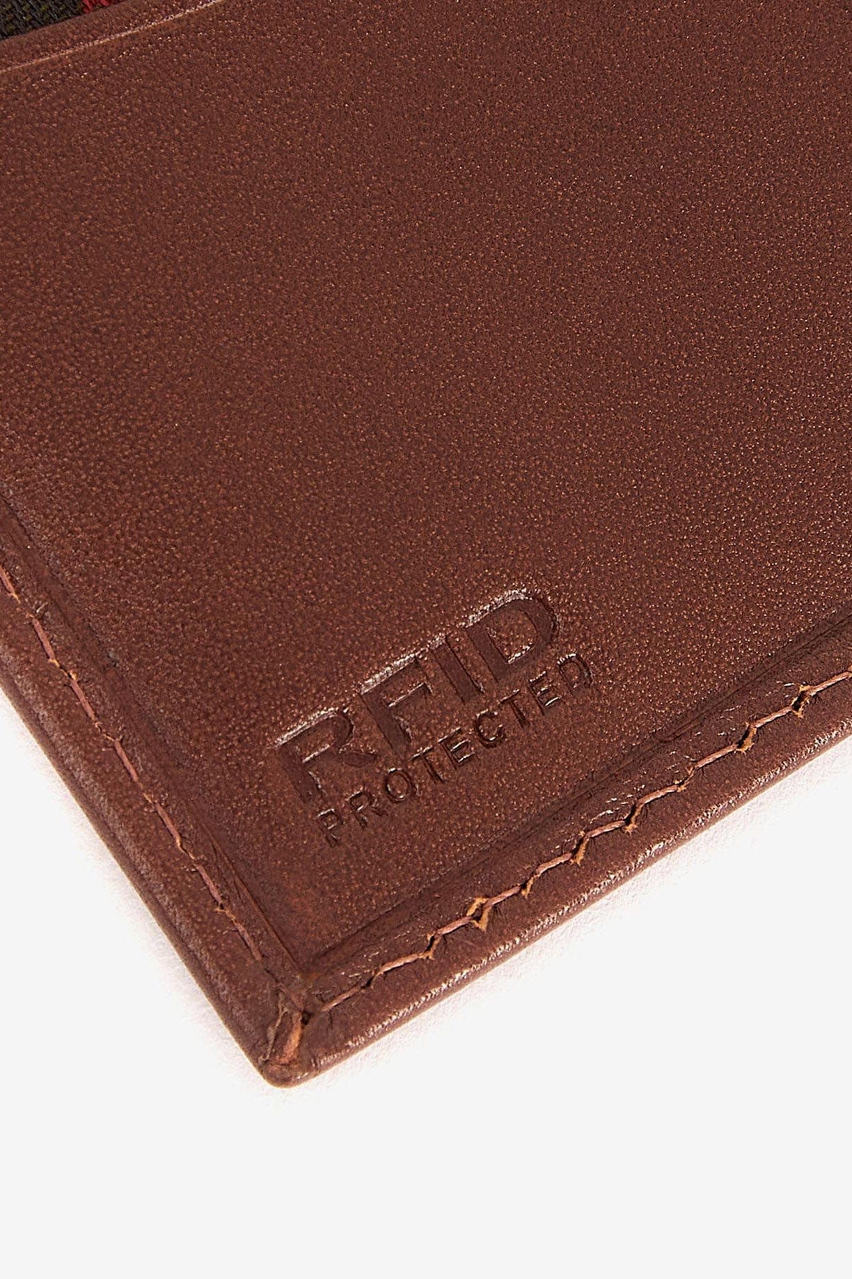 Colwell Leather Billfold Wallet - Brown/Classic Tartan - Image 4