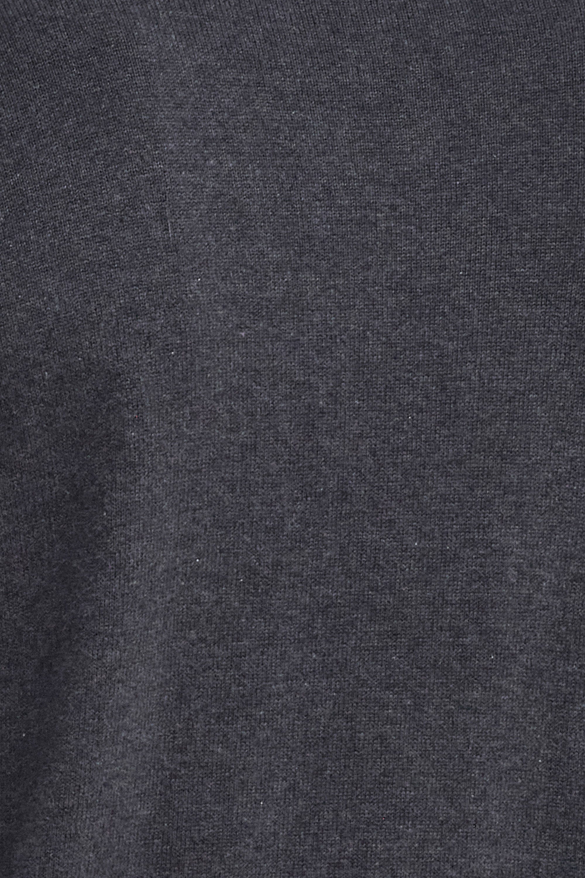 Cotton Half Zip Knitted Jumper - Charcoal - Image 7