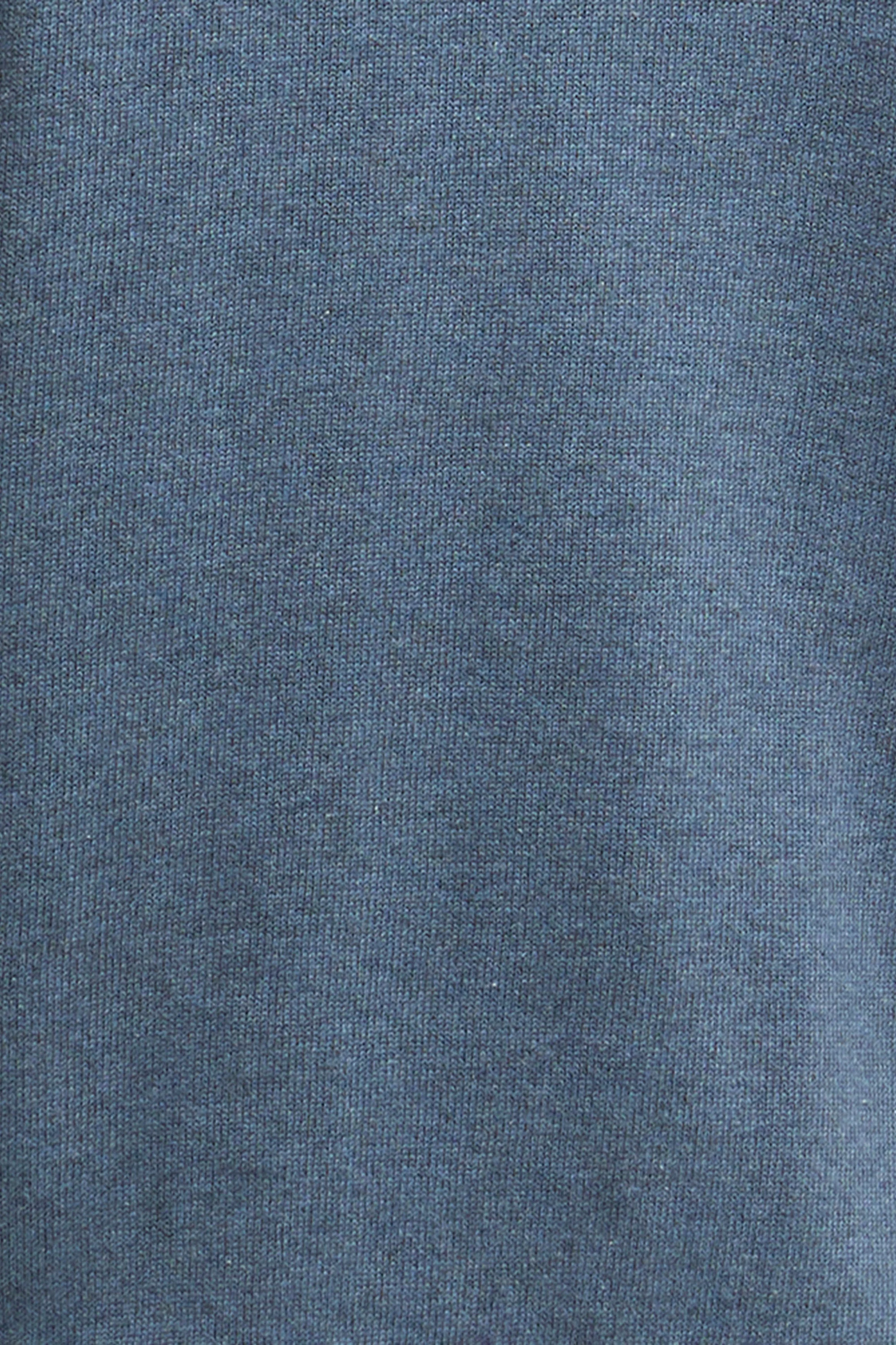 Cotton Half Zip Knitted Jumper - Dusk Blue - Image 6