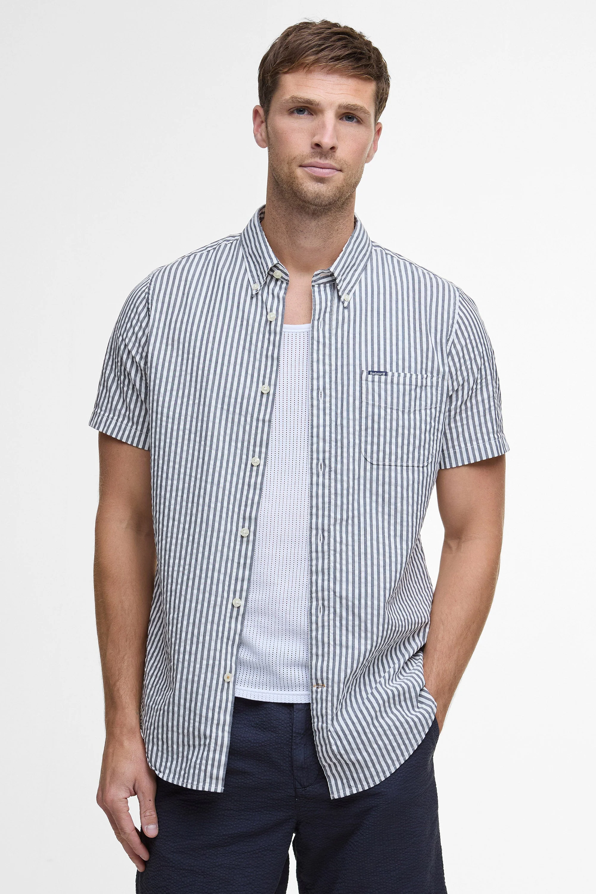 Cresswell Shirt - Navy - Image 2