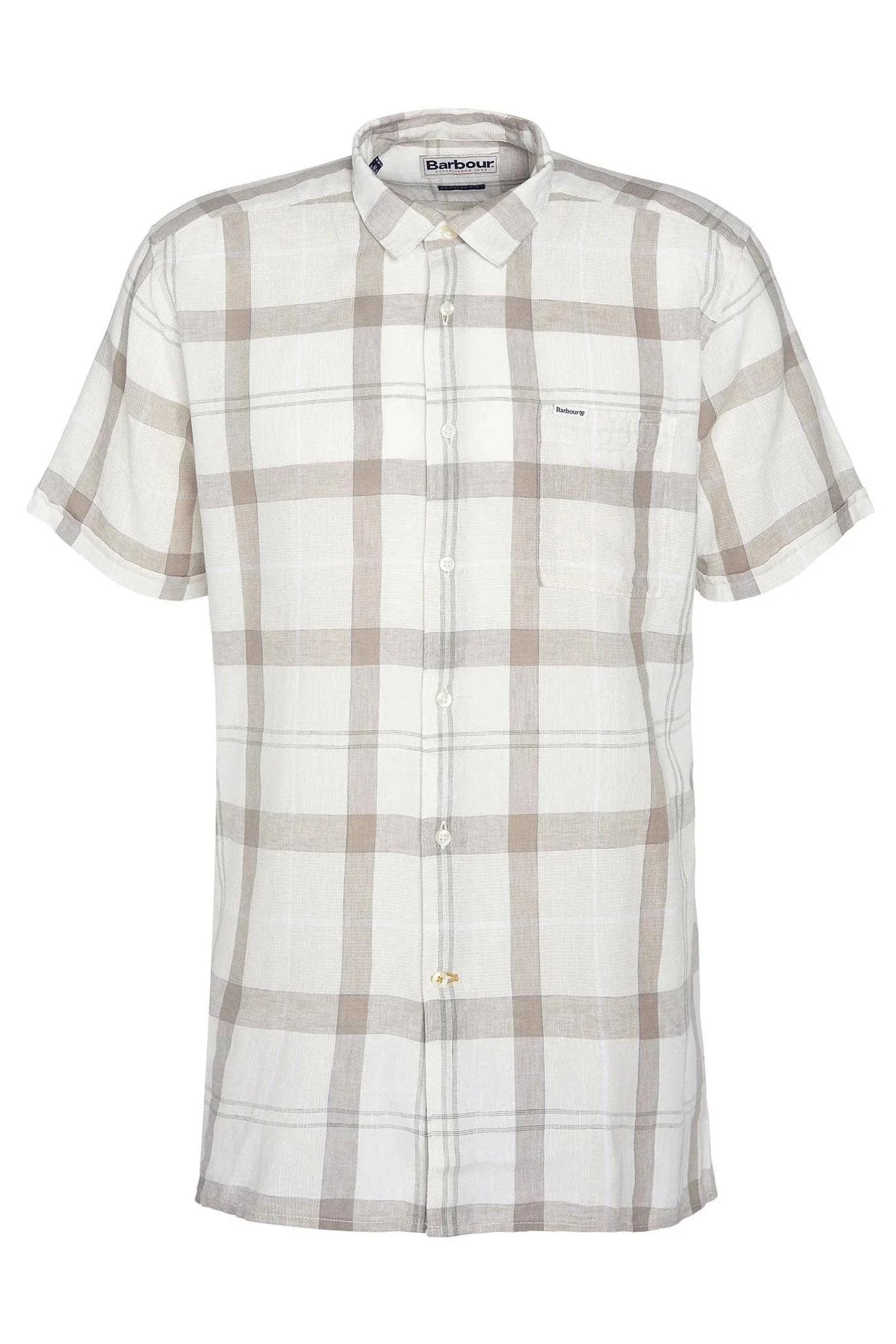 Croft Regular Fit Short Sleeve Shirt - Saltmarsh Tartan