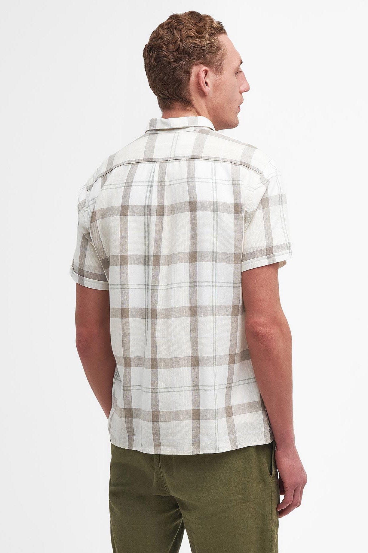 Croft Regular Fit Short Sleeve Shirt - Saltmarsh Tartan - Image 3