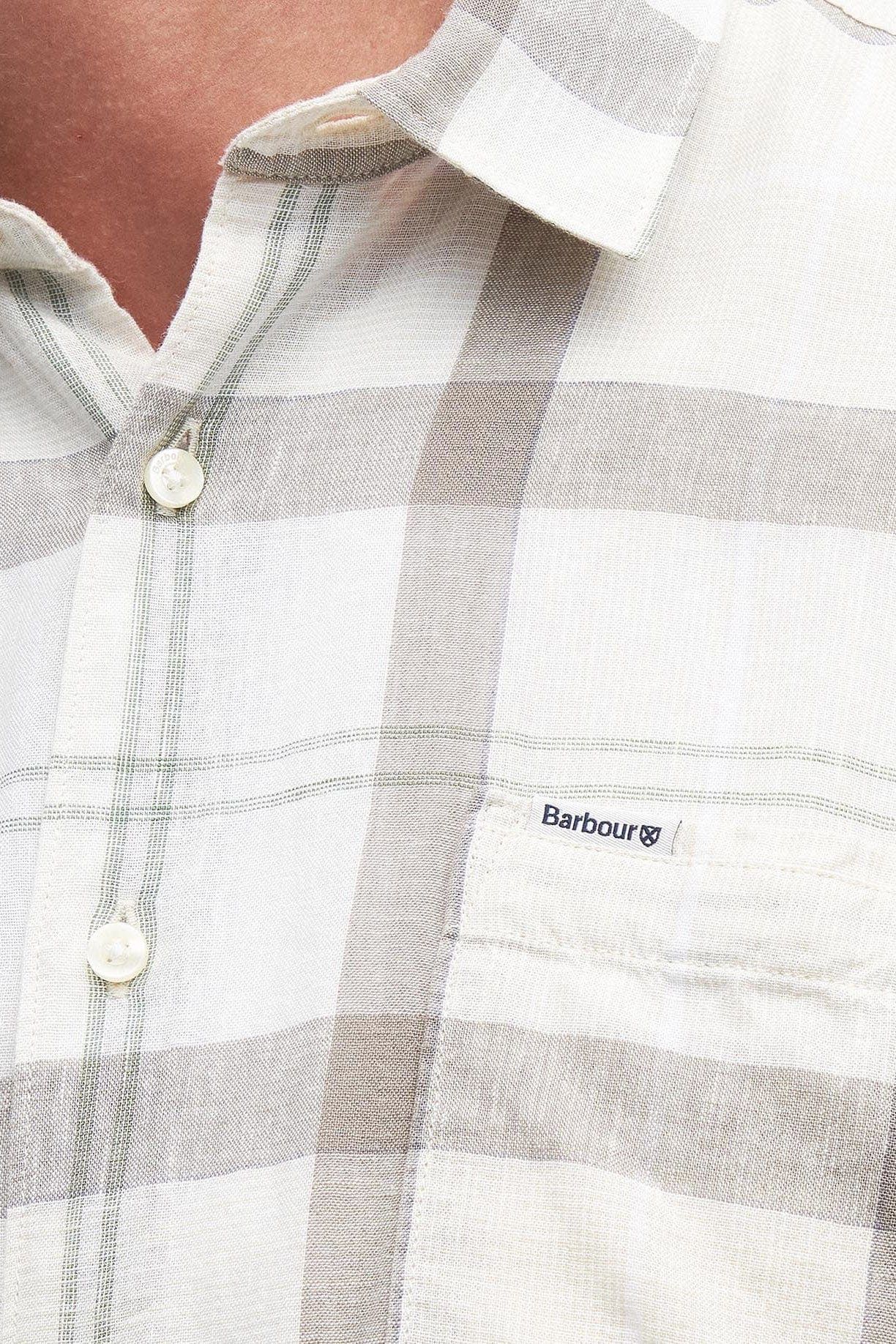 Croft Regular Fit Short Sleeve Shirt - Saltmarsh Tartan - Image 5