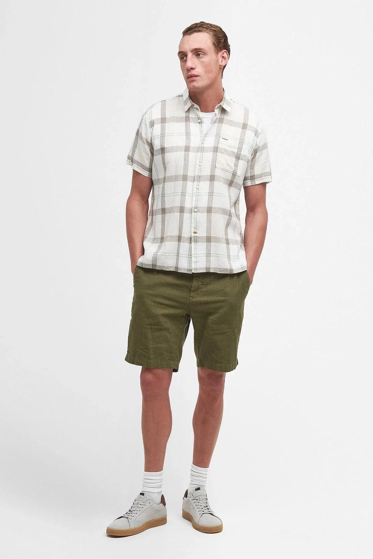 Croft Regular Fit Short Sleeve Shirt - Saltmarsh Tartan - Image 6