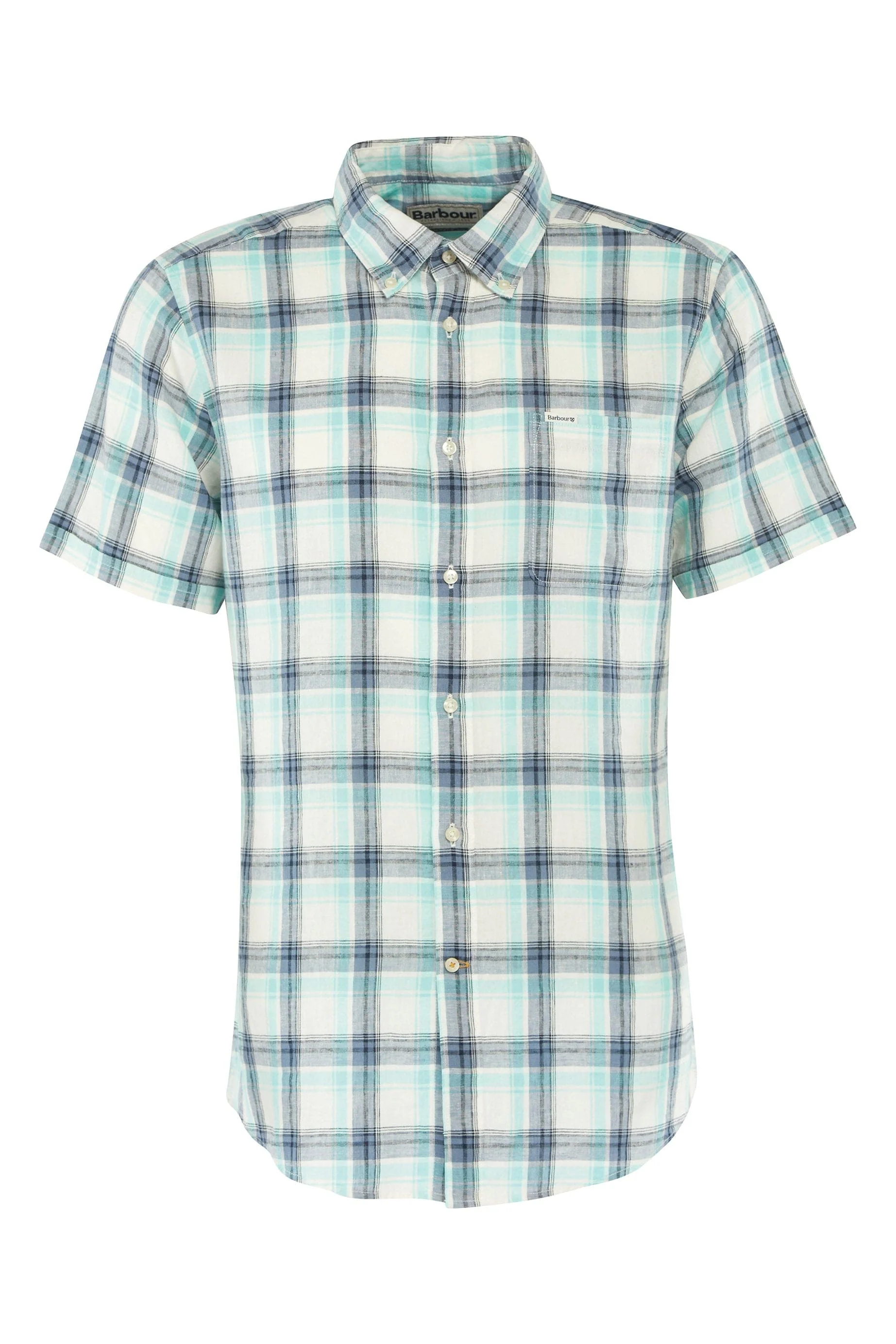Crossfell Tailored Shirt - Ecru/Blue