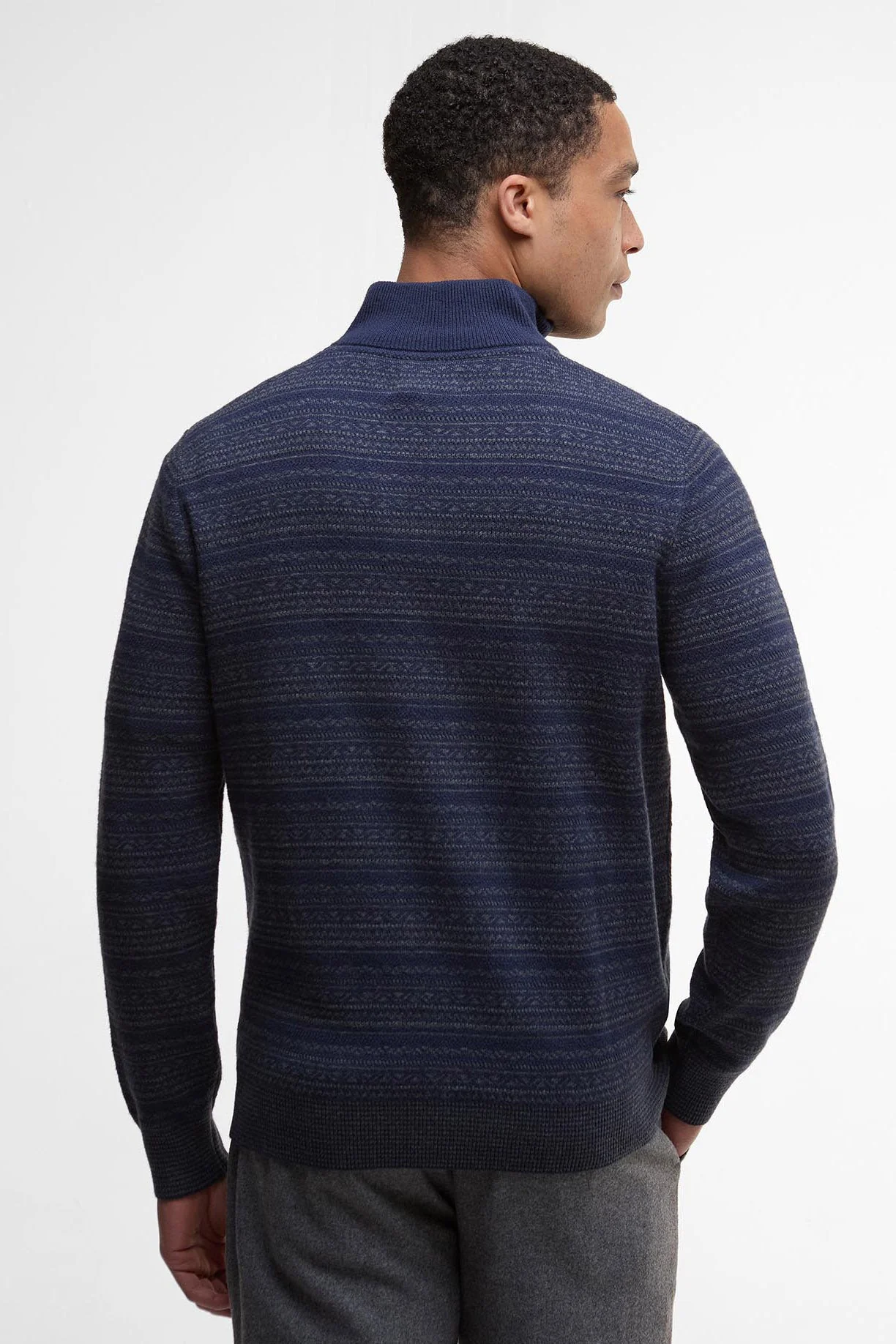 Dartfield Half-Zip Jumper - Navy - Image 3