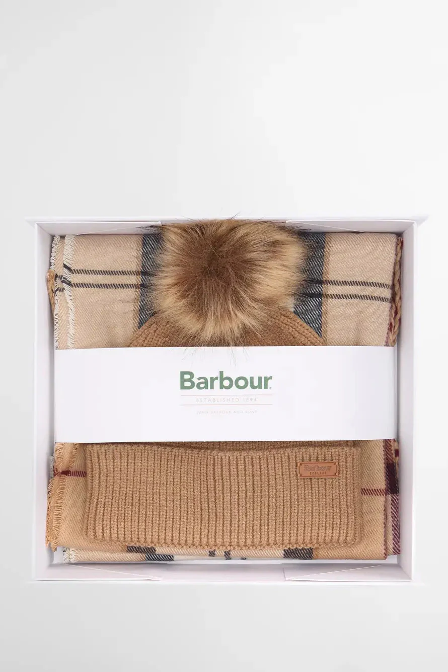 Dover Beanie & Hailes Scarf Gift Set - Hessian Tartan - Image 2