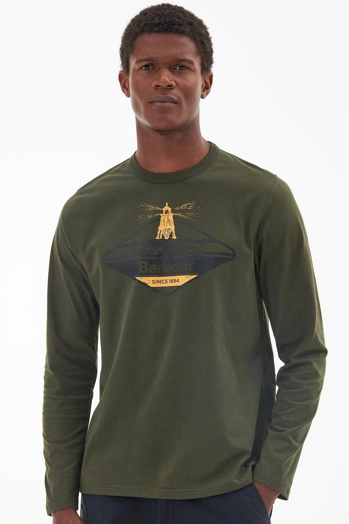 Dundraw Long Sleeve T-Shirt - Olive - Image 2
