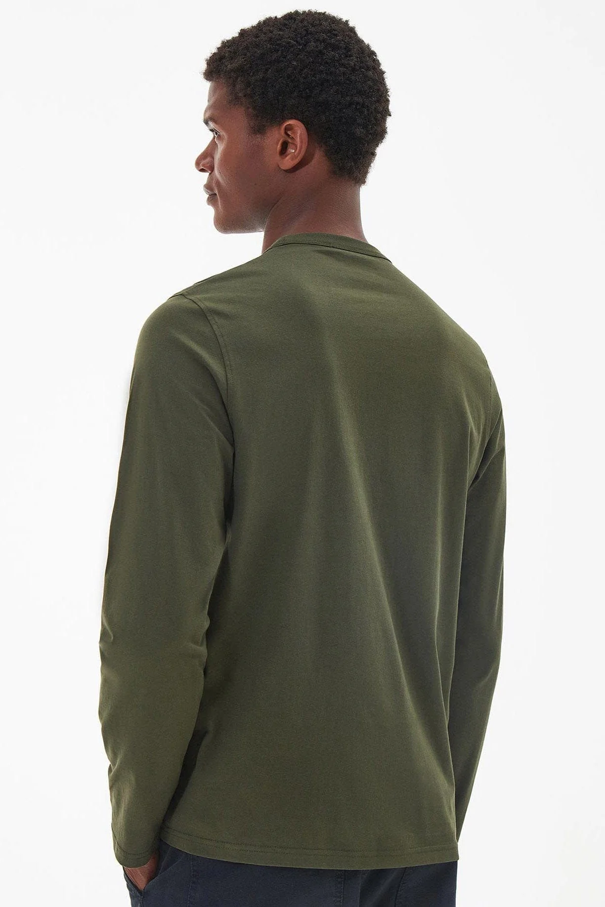 Dundraw Long Sleeve T-Shirt - Olive - Image 3