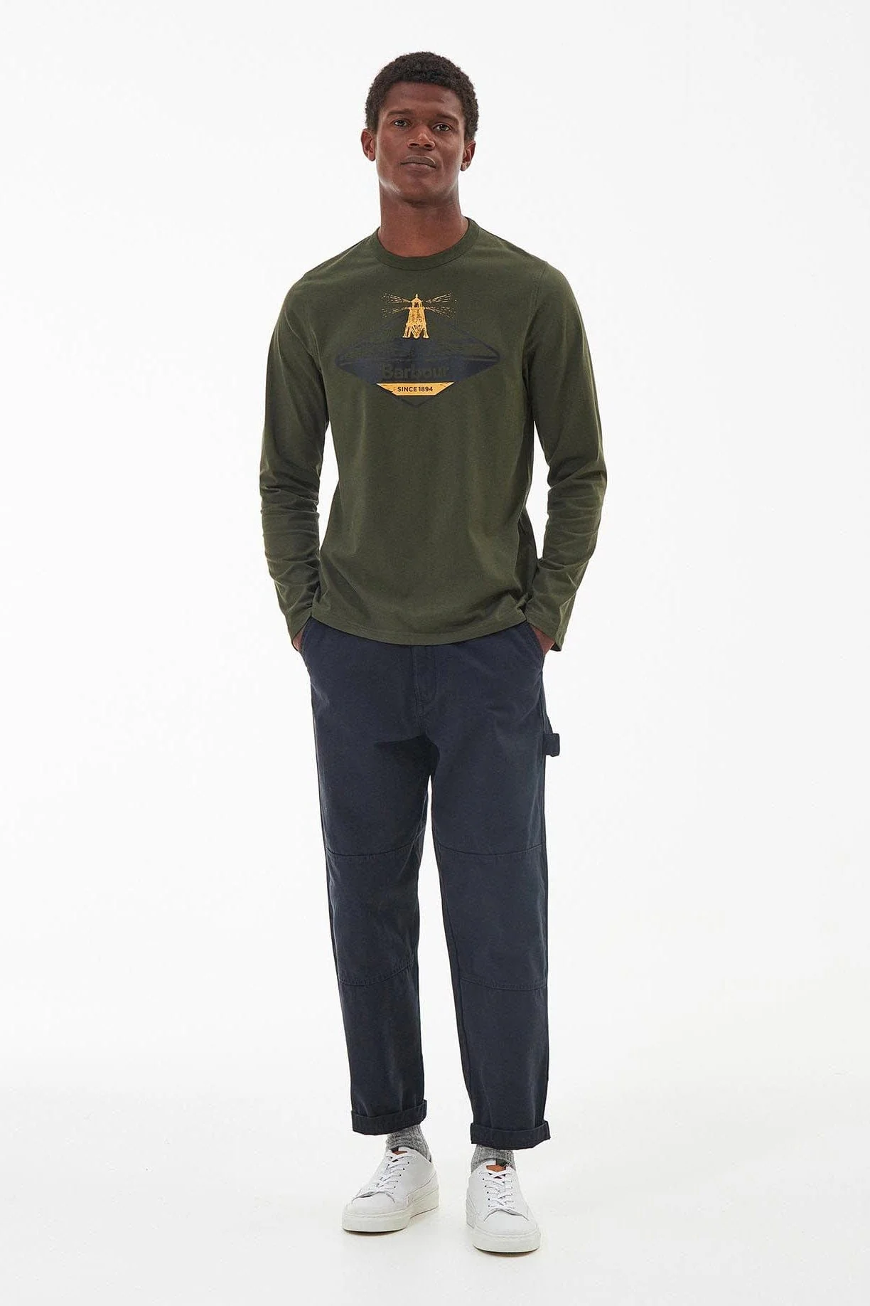 Dundraw Long Sleeve T-Shirt - Olive - Image 5