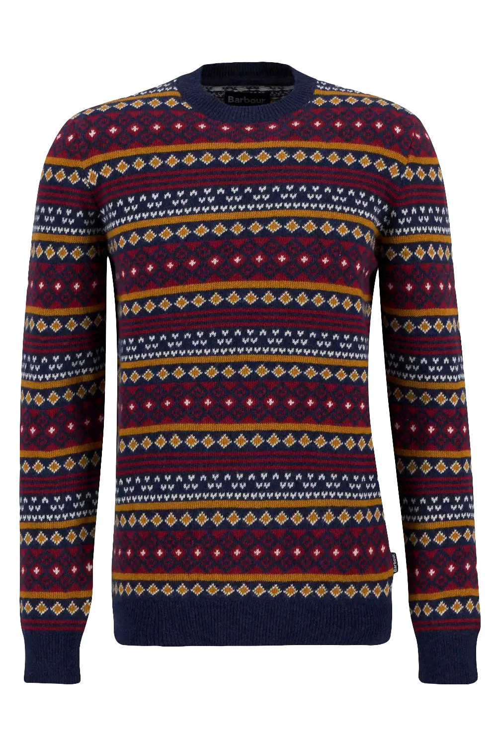 Easdale Fair Isle Wool Blend Jumper - Navy