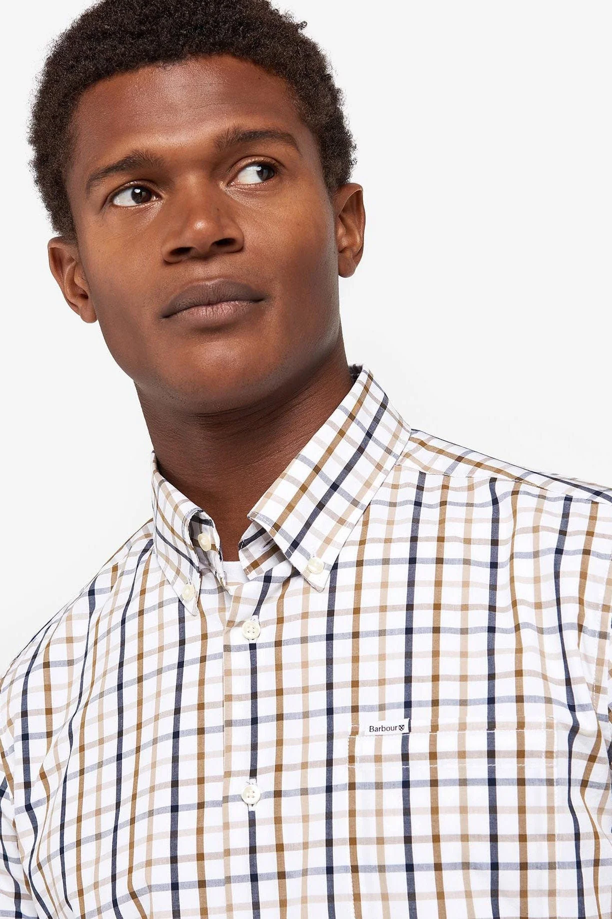 Eldon Tailored Fit Shirt - Stone - Image 6