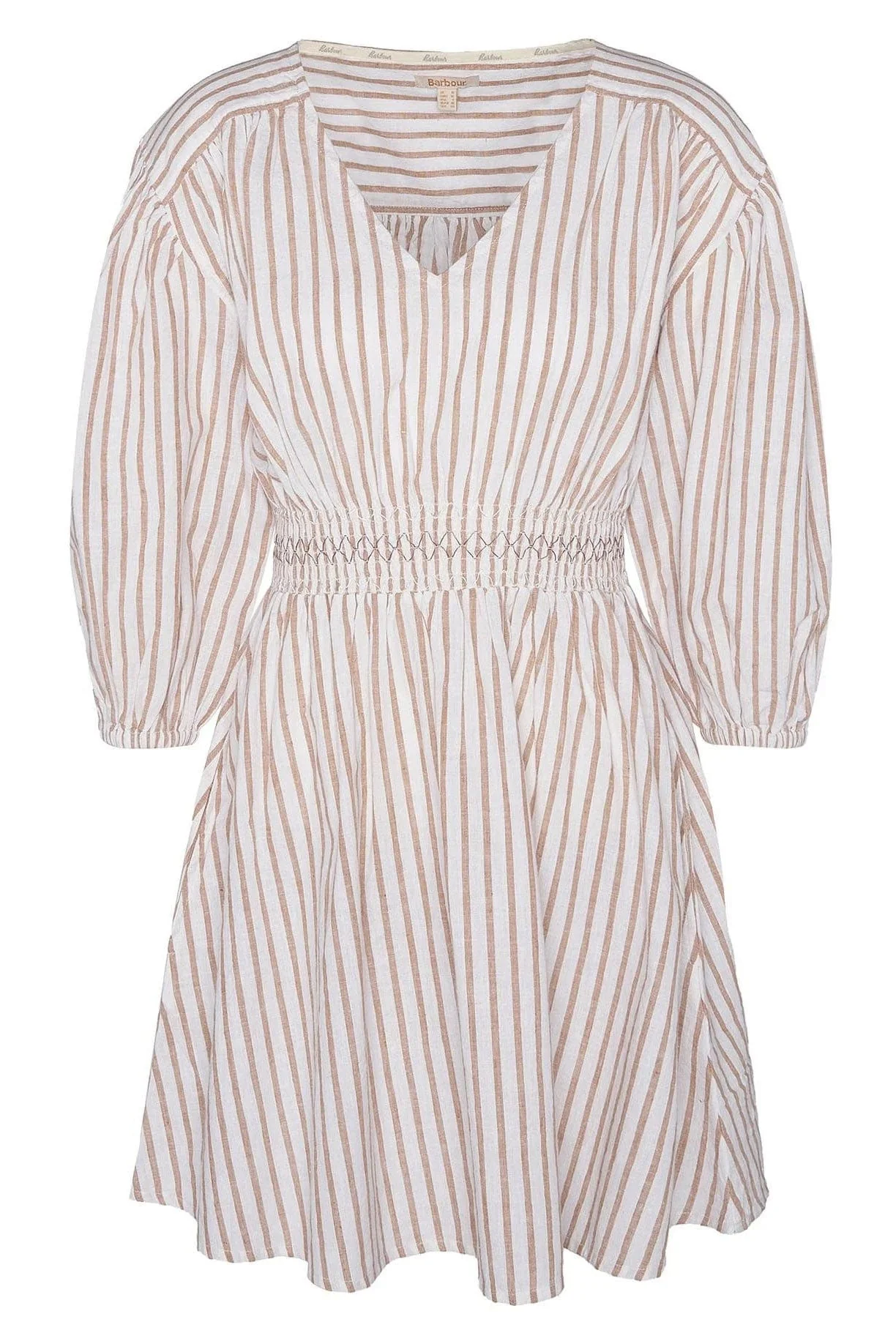 Ella Striped Mini Dress - White/Tasmin