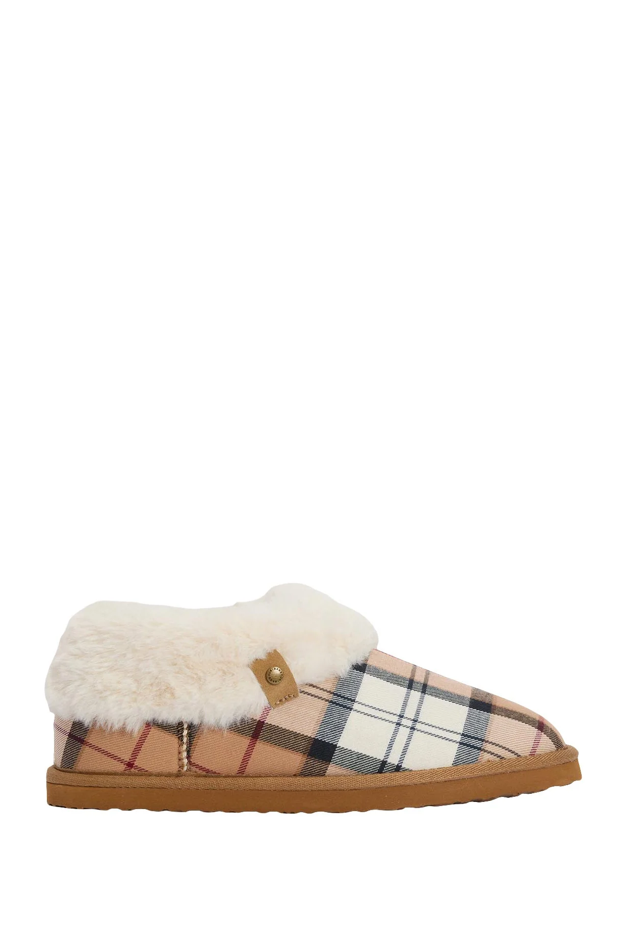 Eloise Tartan Slipper Boots - Hessian Tartan