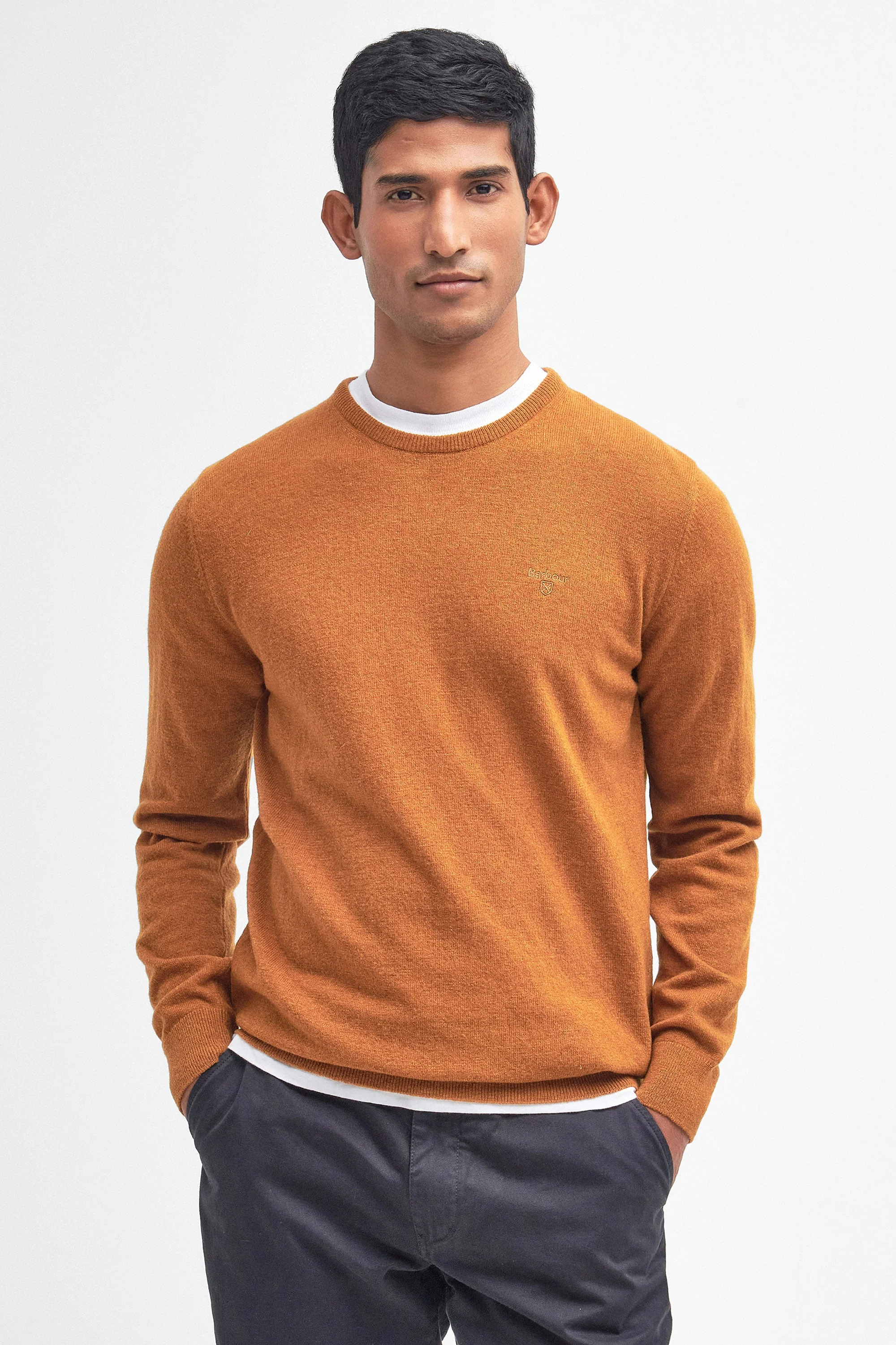 Essential Crew Neck Jumper - Dark Copper - Image 2