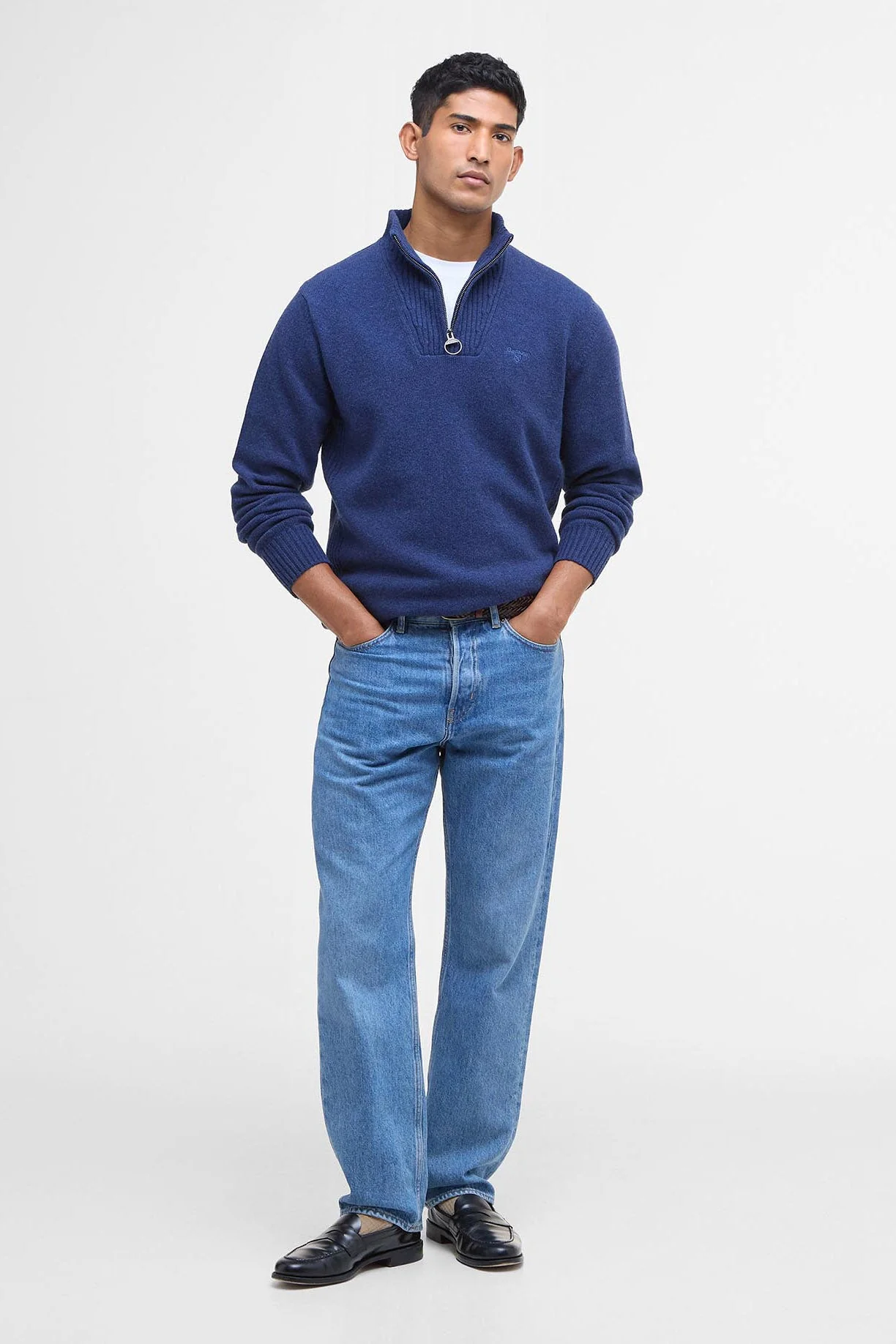 Essential Half-Zip Jumper - Atlantic Blue - Image 5