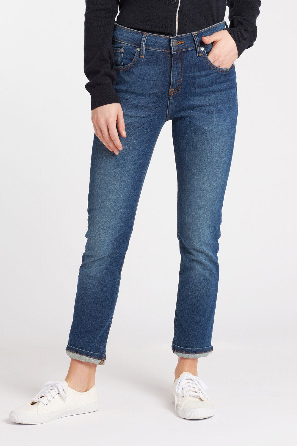 Essential Slim Jean - Worn Blue - Image 2