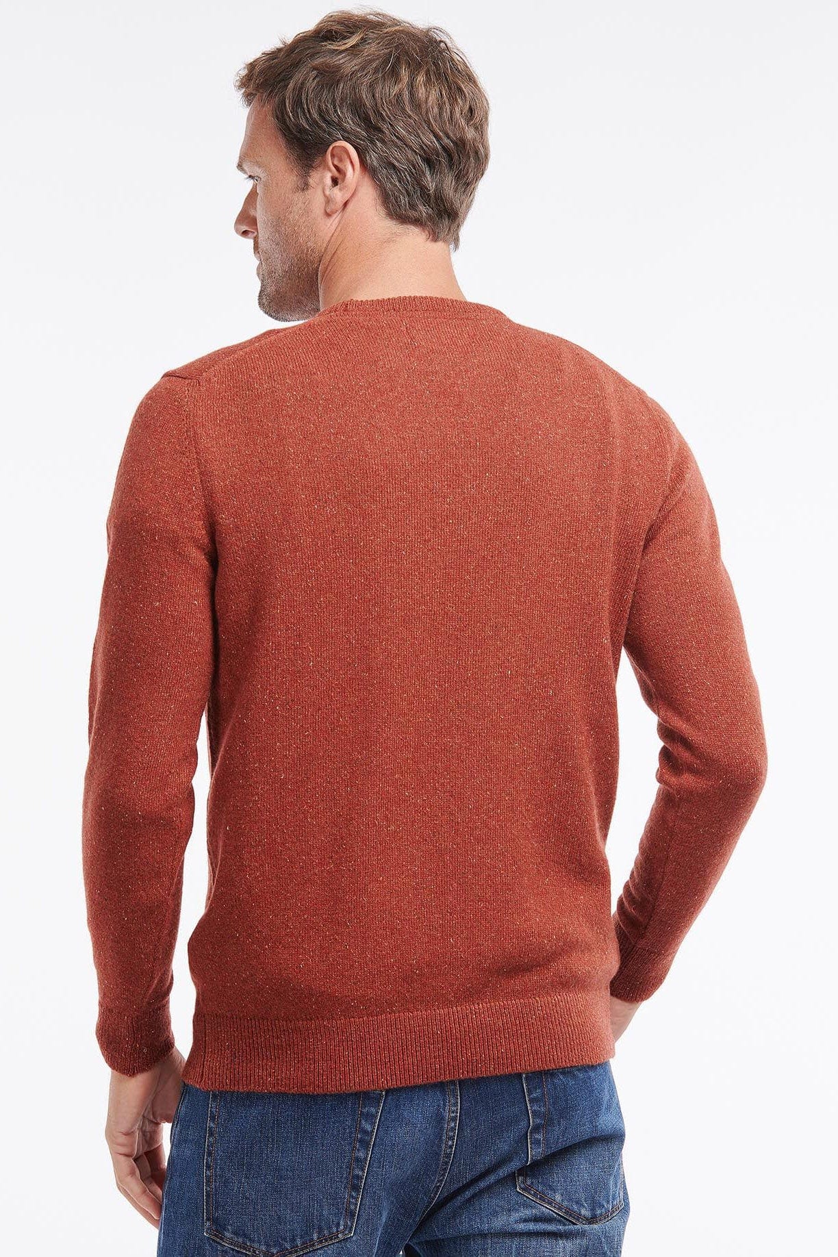 Essential Tisbury Crew Neck Jumper - Brick Red - Image 3