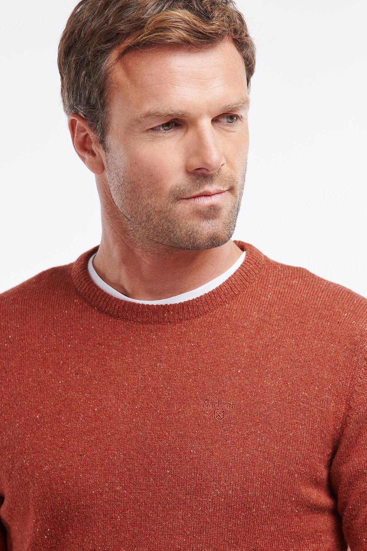 Essential Tisbury Crew Neck Jumper - Brick Red - Image 4