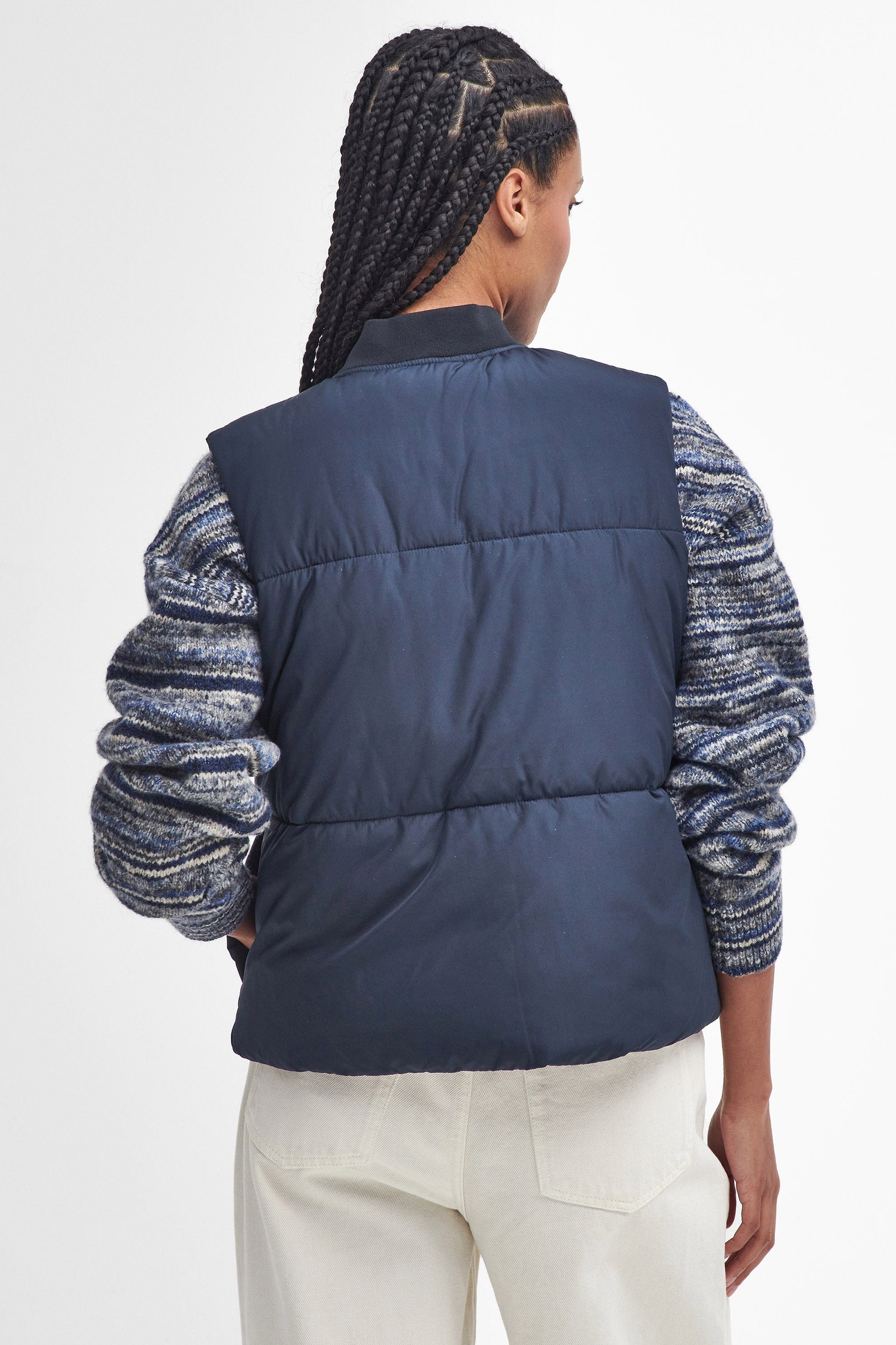 Fay Gilet - Dark Navy/Military Brown/Light Sand - Image 3