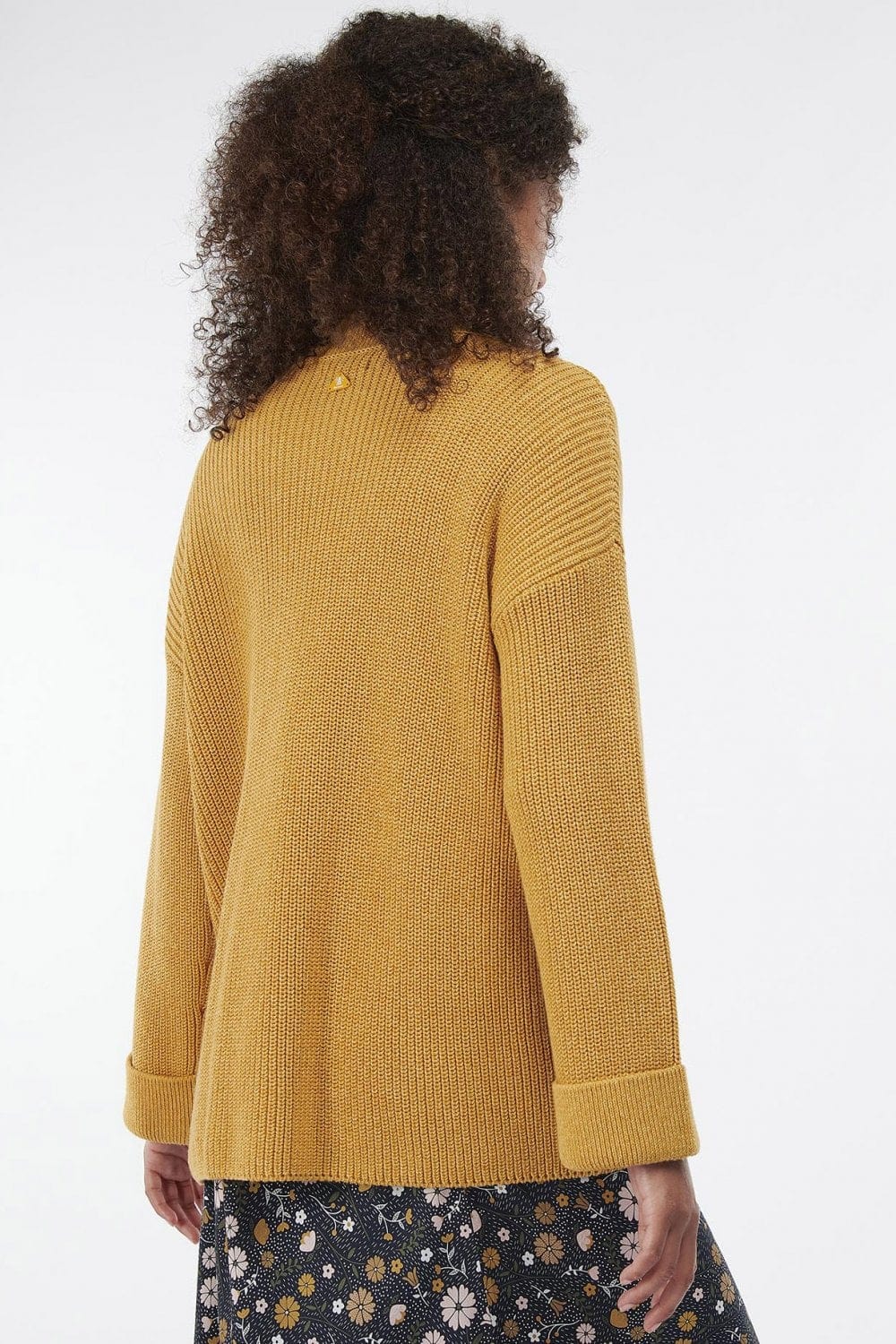 Ferryside Knitted Cardigan - Mustard - Image 5