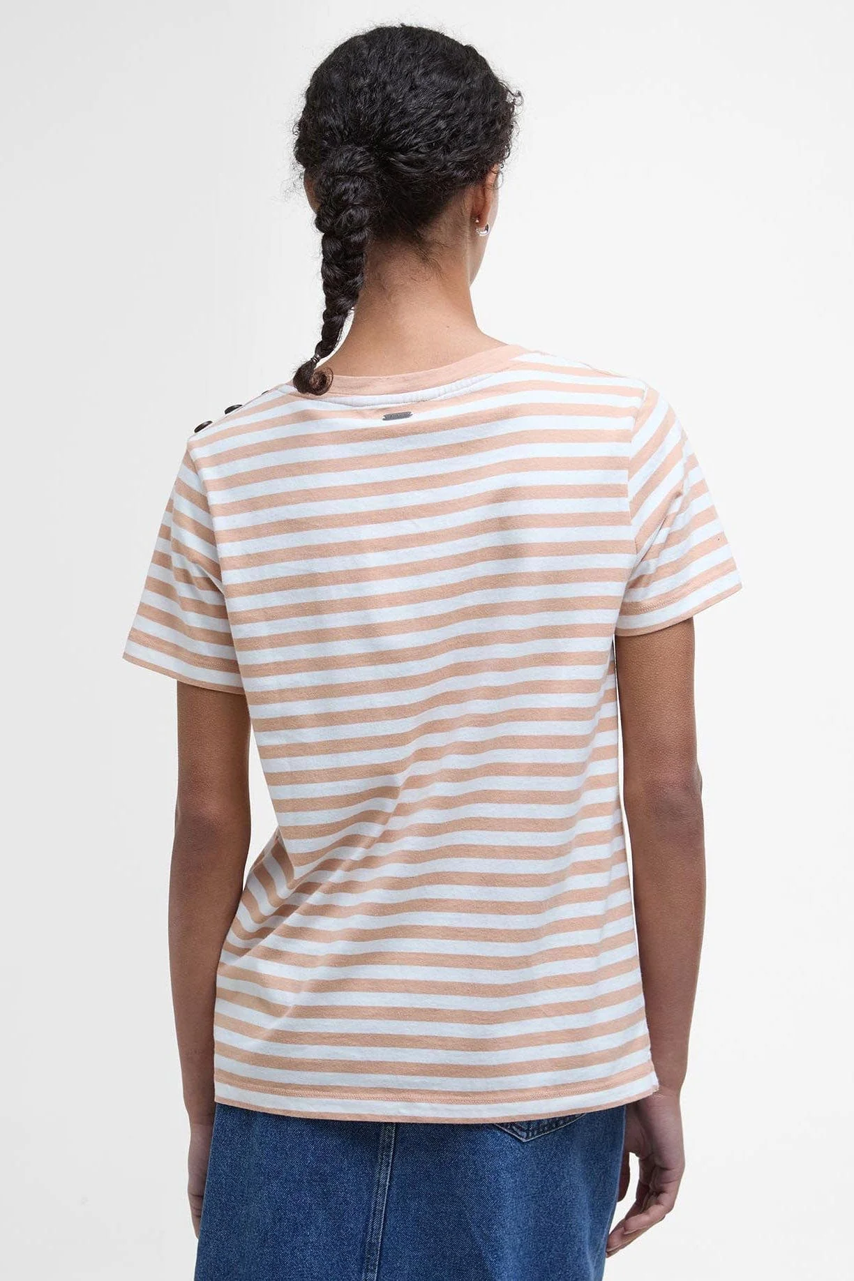 Ferryside Stripe T-Shirt - Toast - Image 3