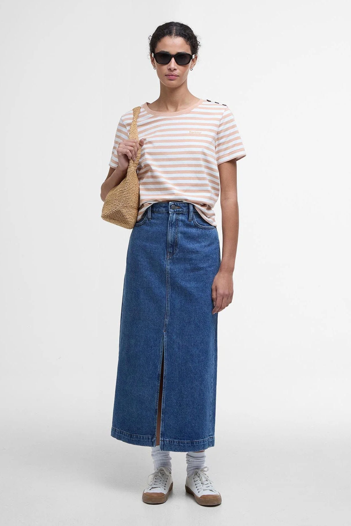 Ferryside Stripe T-Shirt - Toast - Image 4