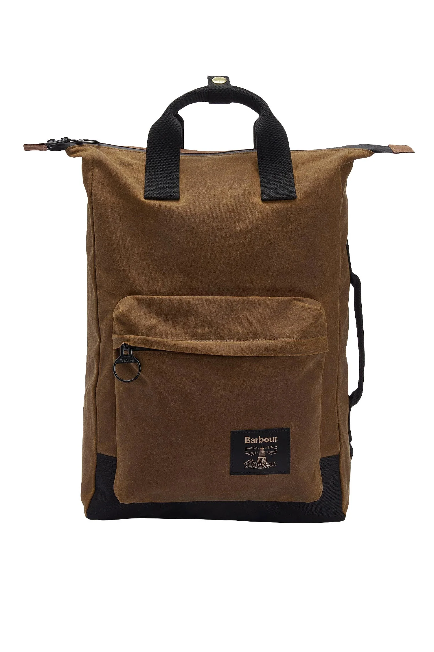 Field Waxed Backpack - Tan/Black