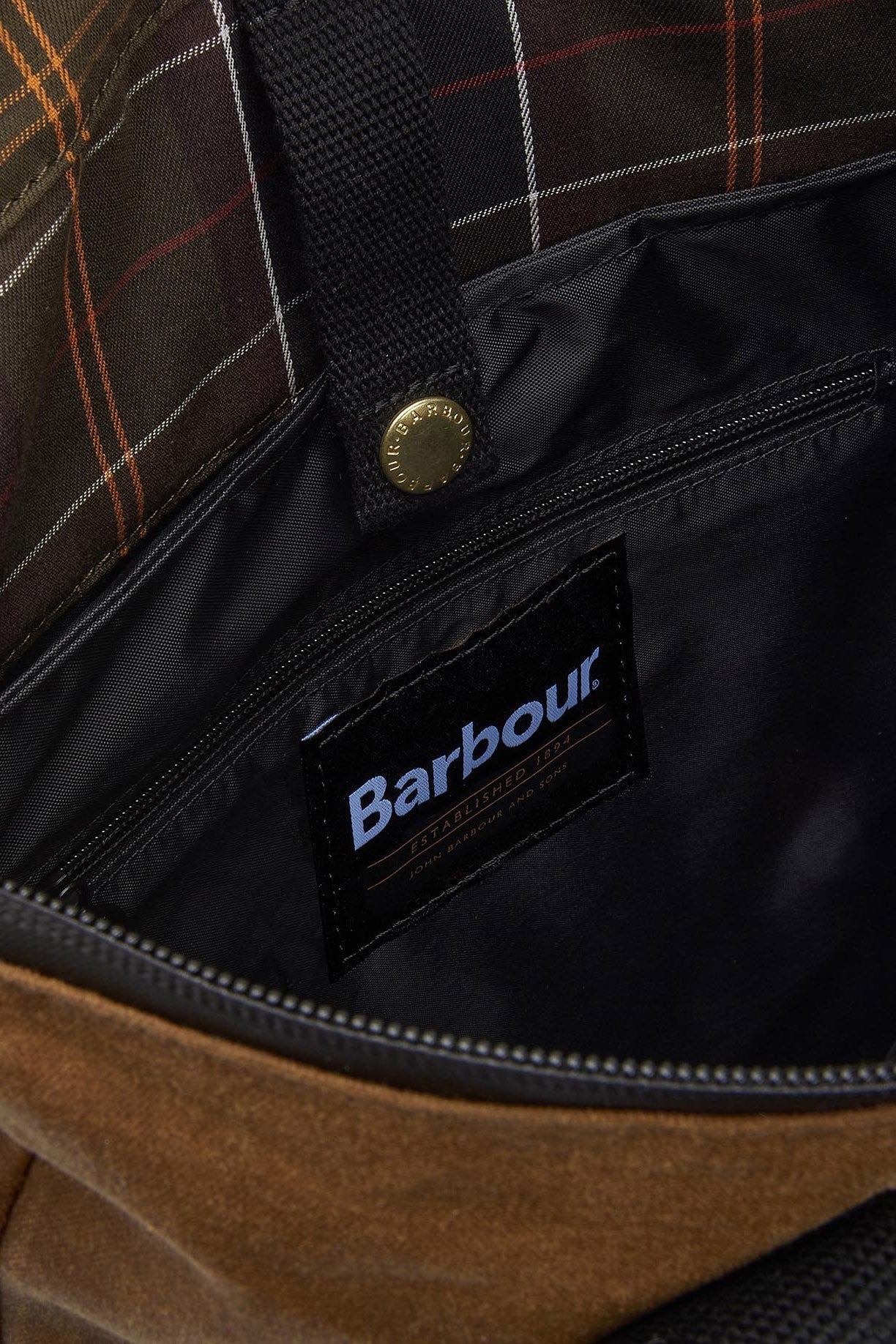 Field Waxed Backpack - Tan/Black - Image 7