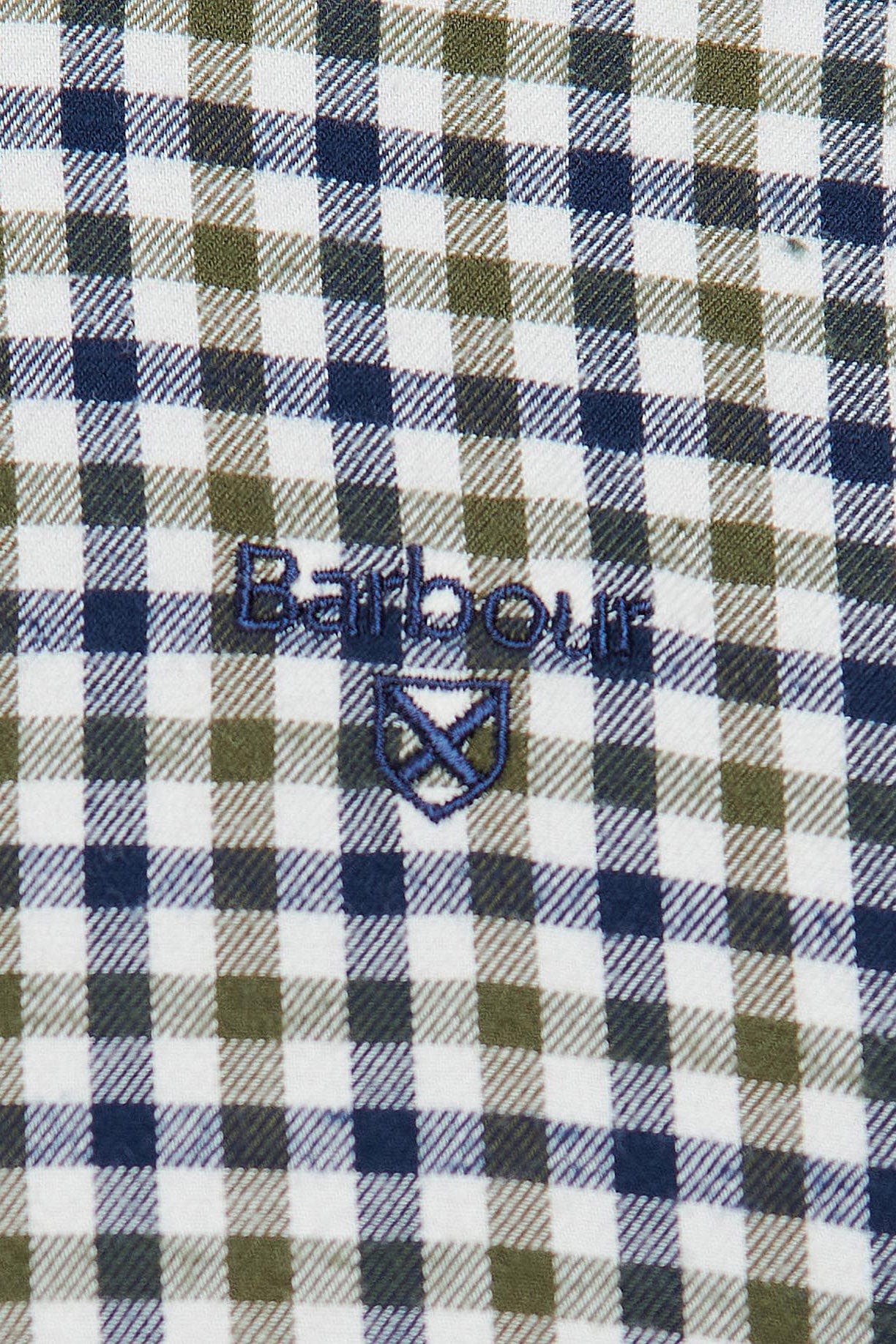 Finkle Tailored Gingham Shirt - Olive - Image 7