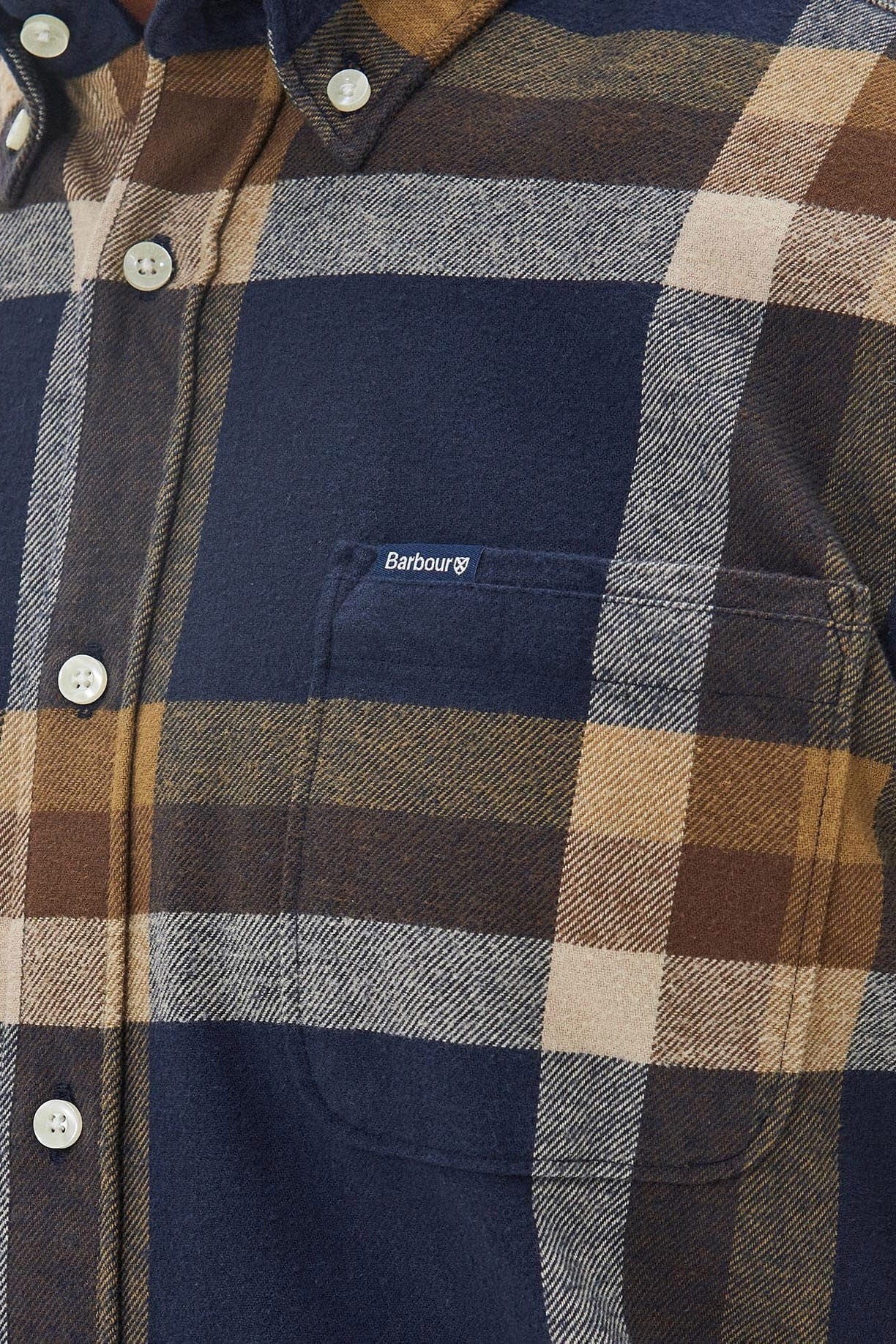 Folley Tailored Checked Shirt - Navy - Image 6