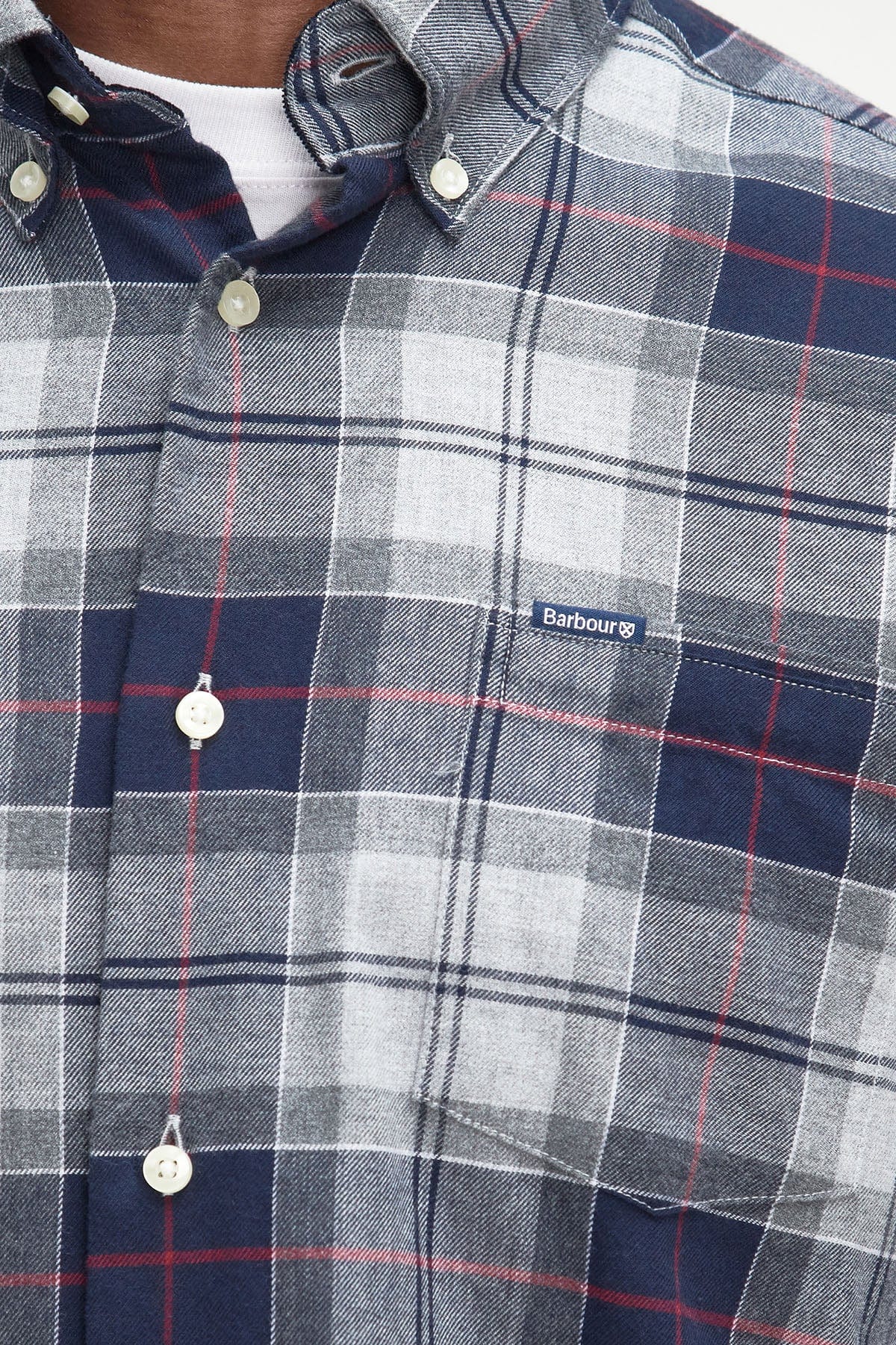 Fortrose Tailored Tartan Shirt - Blue Granite - Image 3