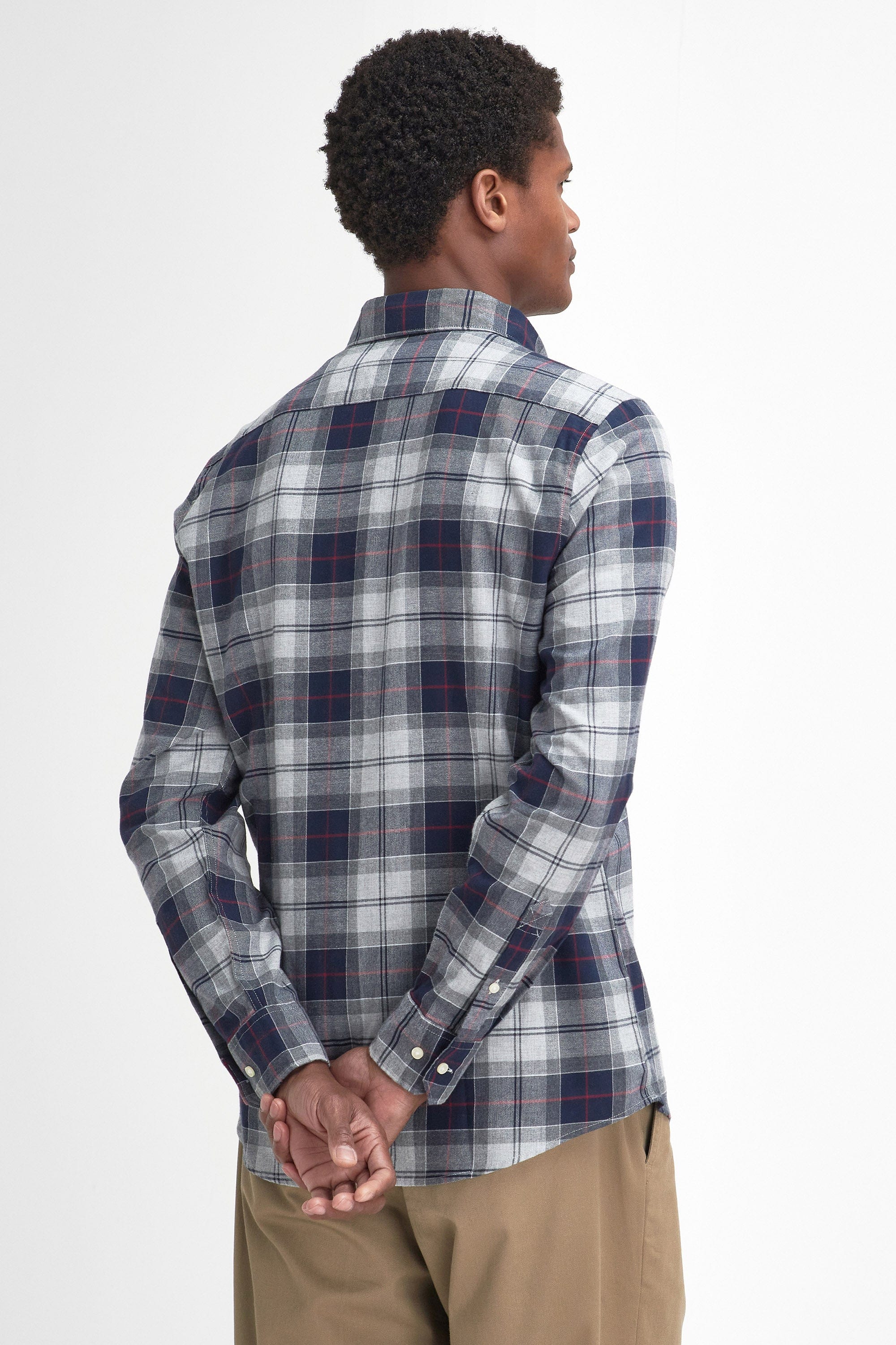 Fortrose Tailored Tartan Shirt - Blue Granite - Image 7