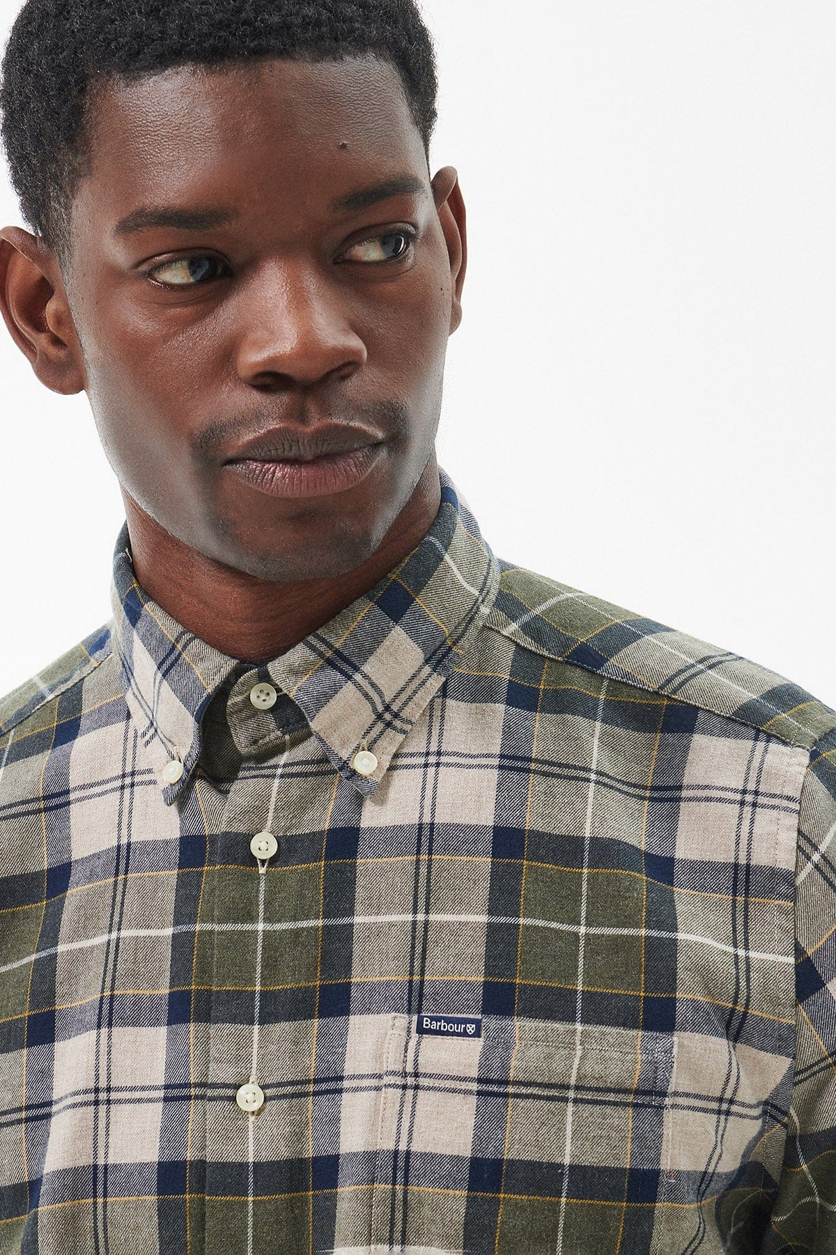 Fortrose Tailored Tartan Shirt - Forest Mist - Image 3