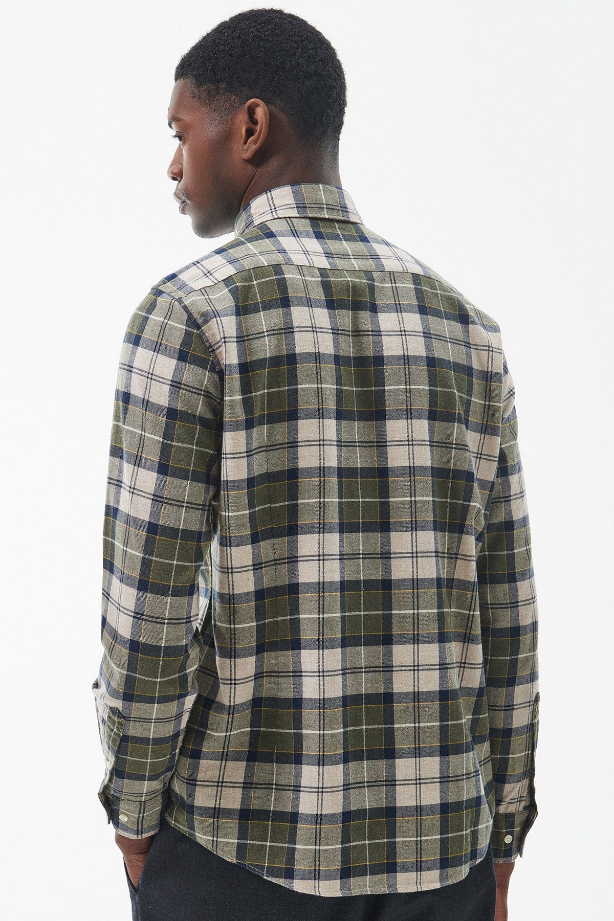 Fortrose Tailored Tartan Shirt - Forest Mist - Image 4