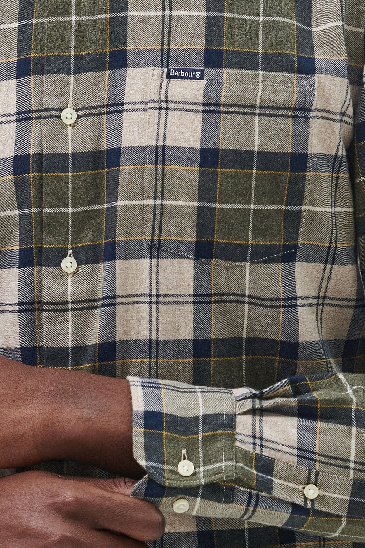 Fortrose Tailored Tartan Shirt - Forest Mist - Image 6
