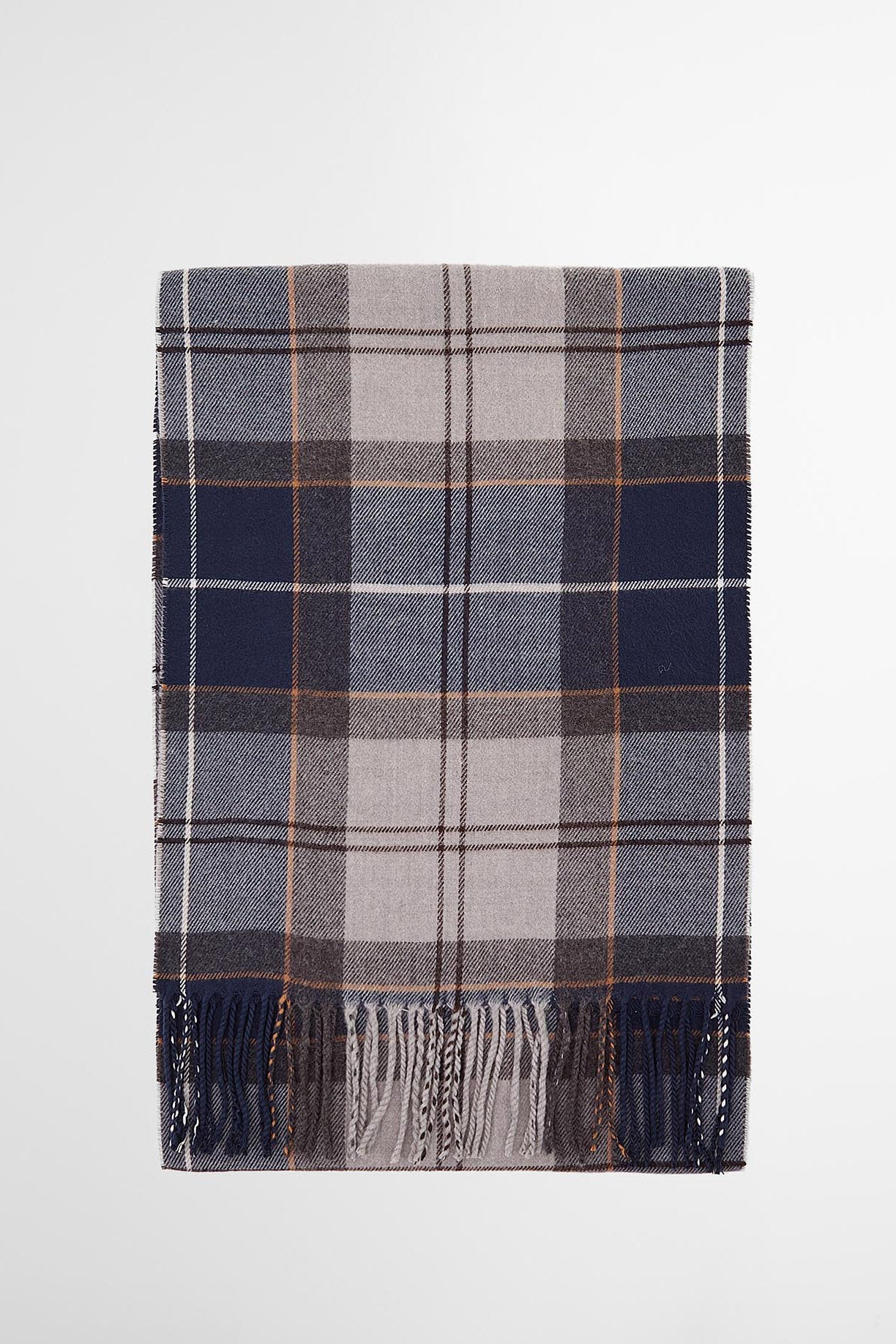Gallingdale Tartan Scarf - Grey Midnight Tartan - Image 2