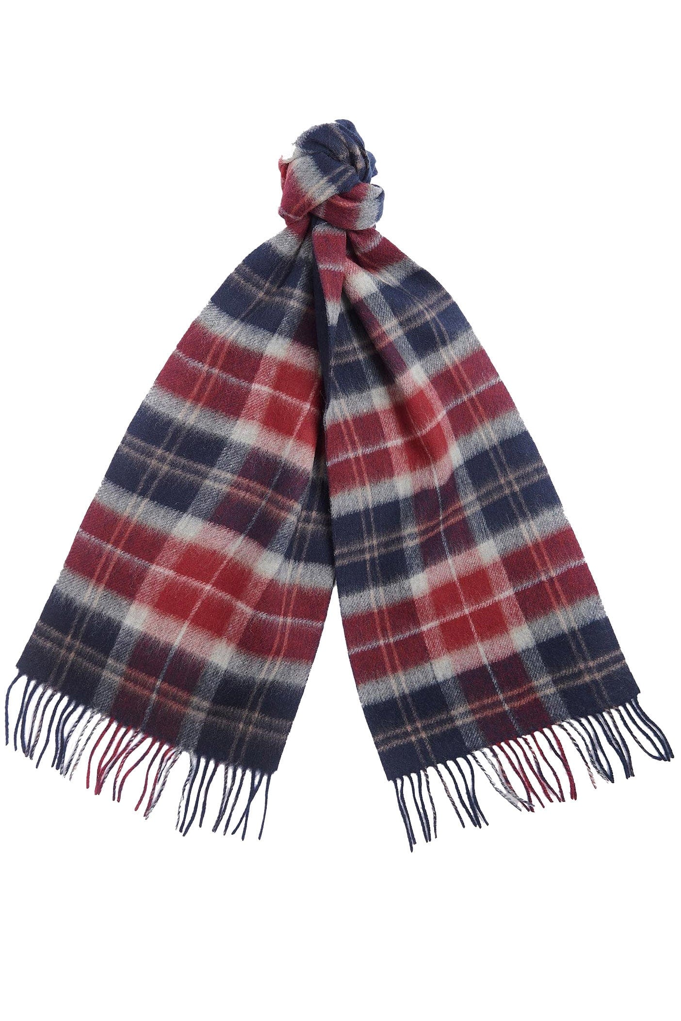 Galston Tartan Scarf - Cranberry Tartan