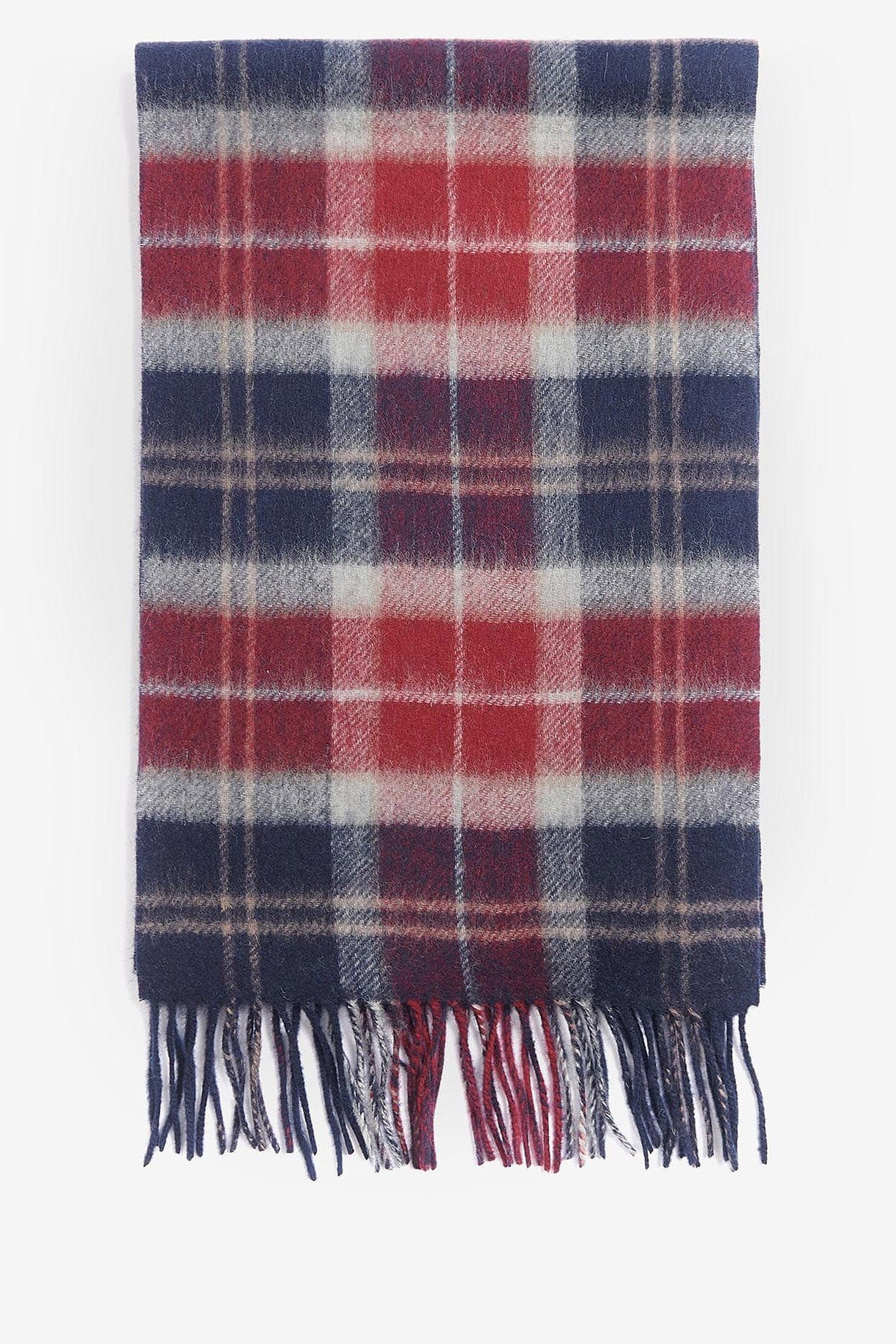 Galston Tartan Scarf - Cranberry Tartan - Image 2