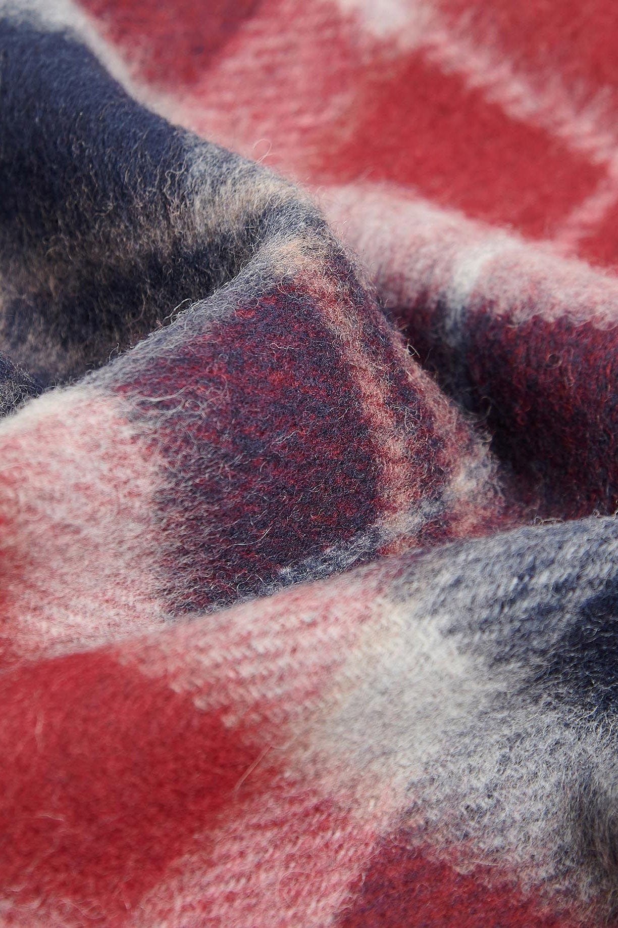 Galston Tartan Scarf - Cranberry Tartan - Image 5