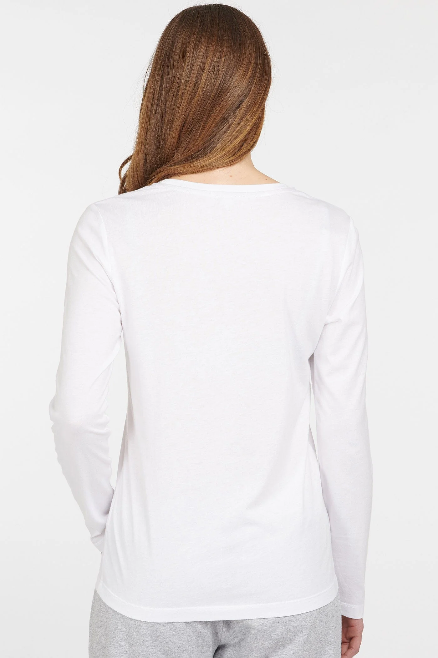 Ginny Long Sleeve T-Shirt - White - Image 3