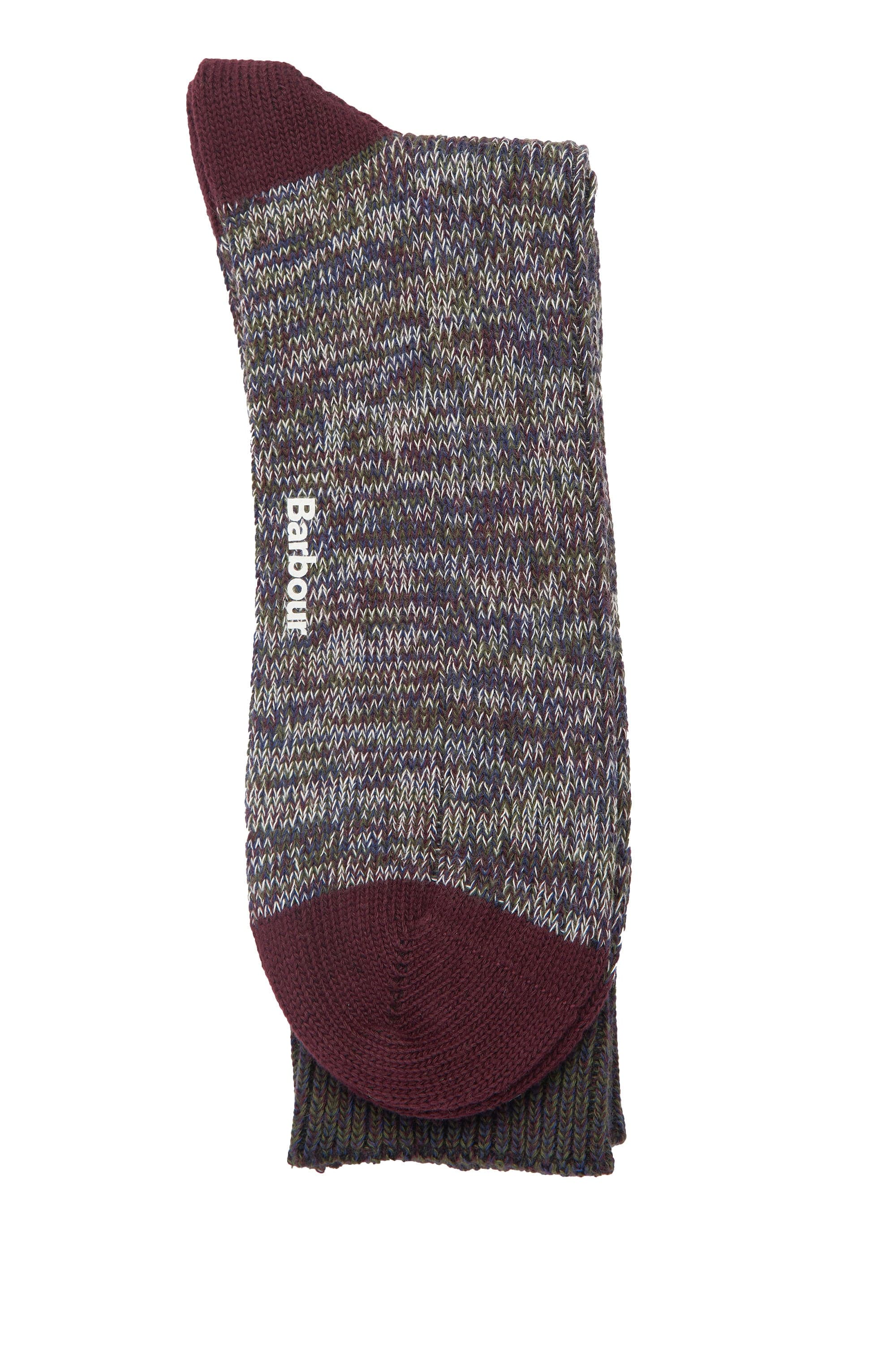 Glencoe Socks - Burgundy Twist - Image 2