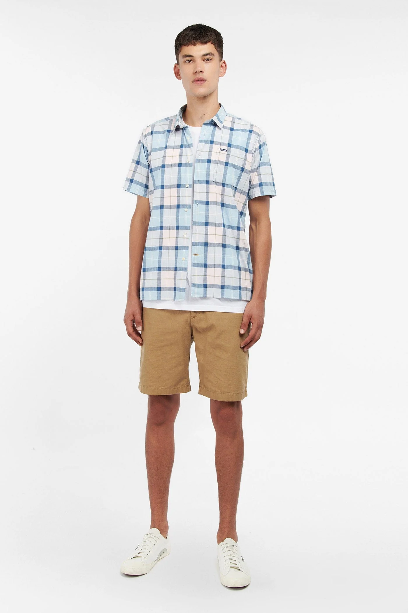 Gordon Short Sleeve Shirt - Pink Salt Tartan - Image 4